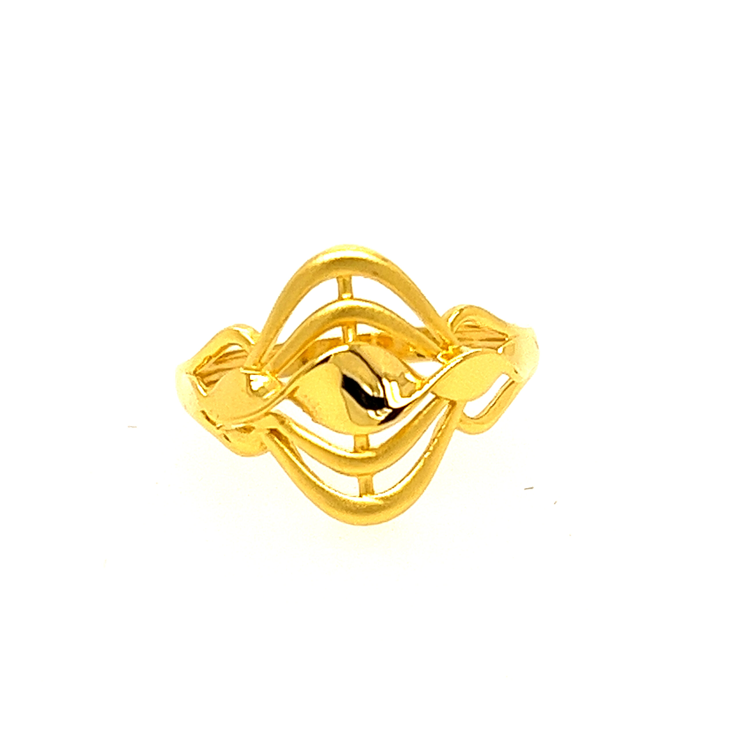 22k Gold Plain Strong n Smart Ring - Image 2