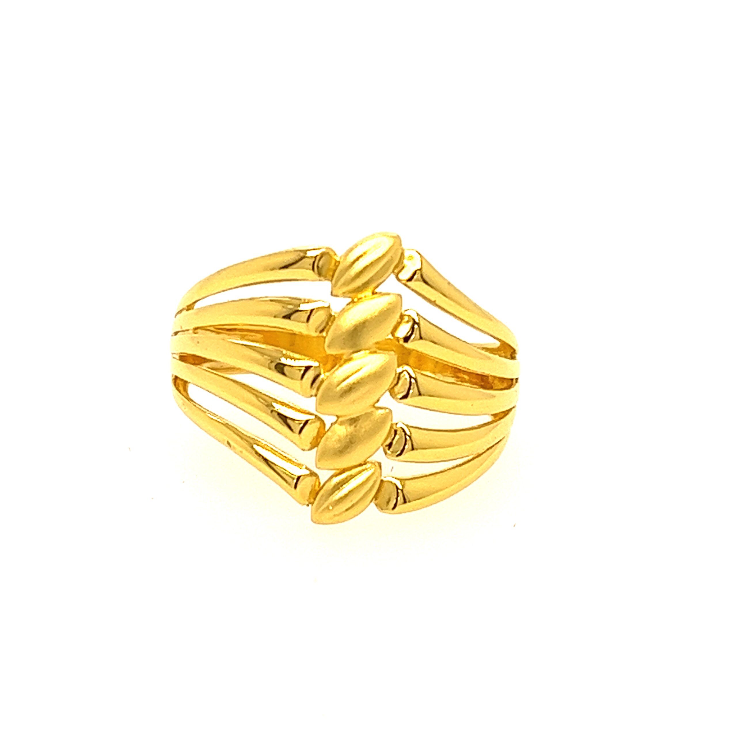 22k Gold Plain Glossy Ring - Image 2