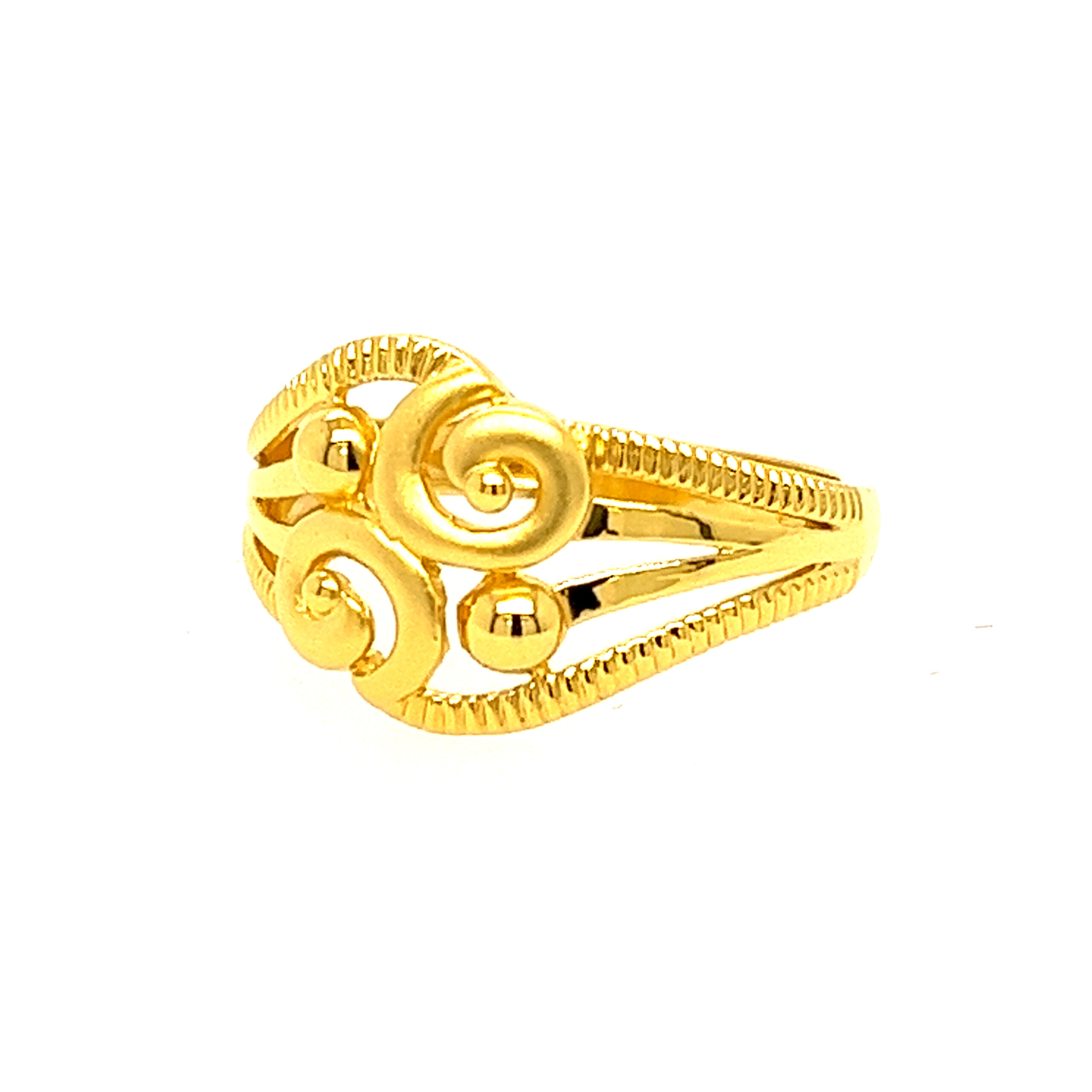 22k Gold Plain Designer Ring - Image 3