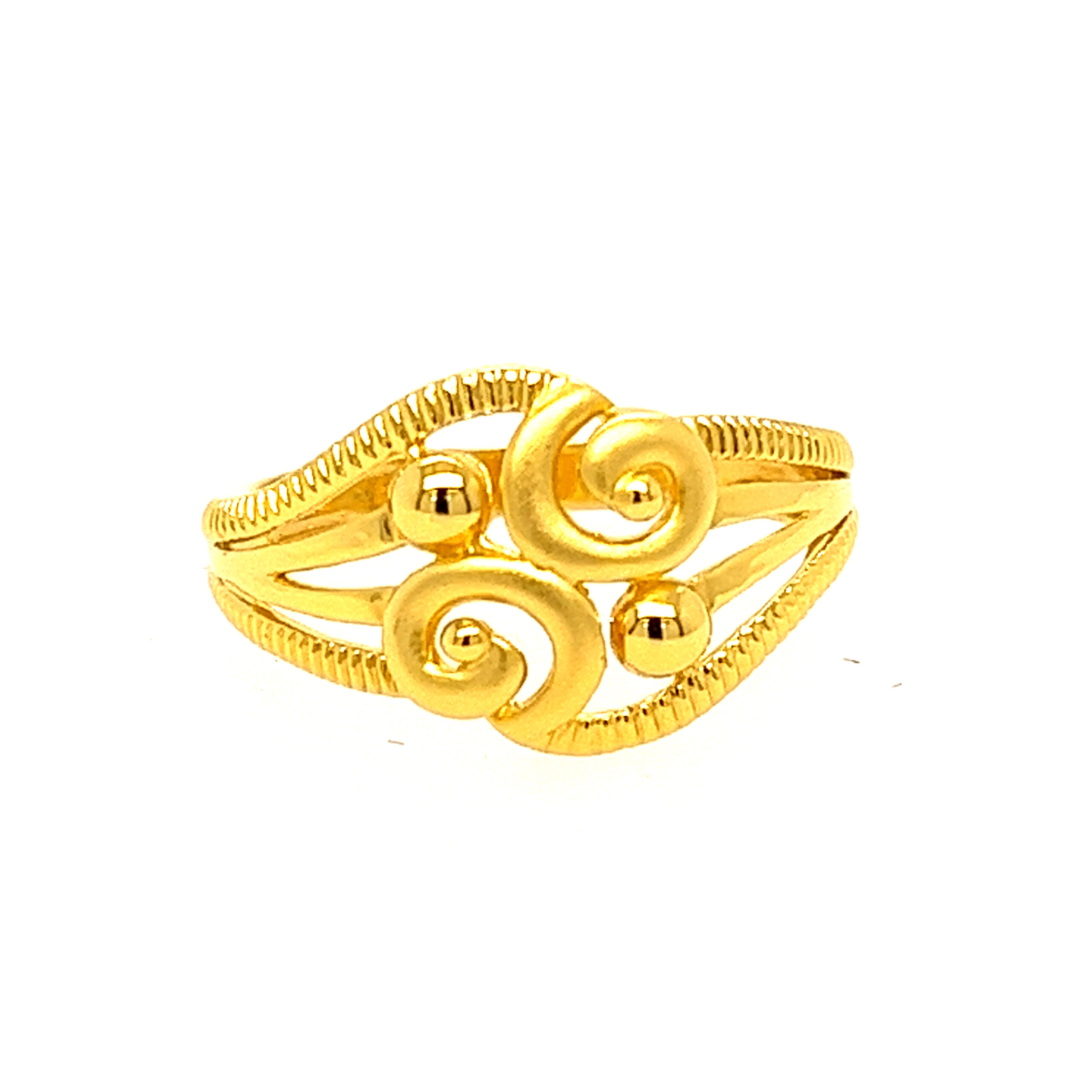 22k Gold Plain Designer Ring - Image 2