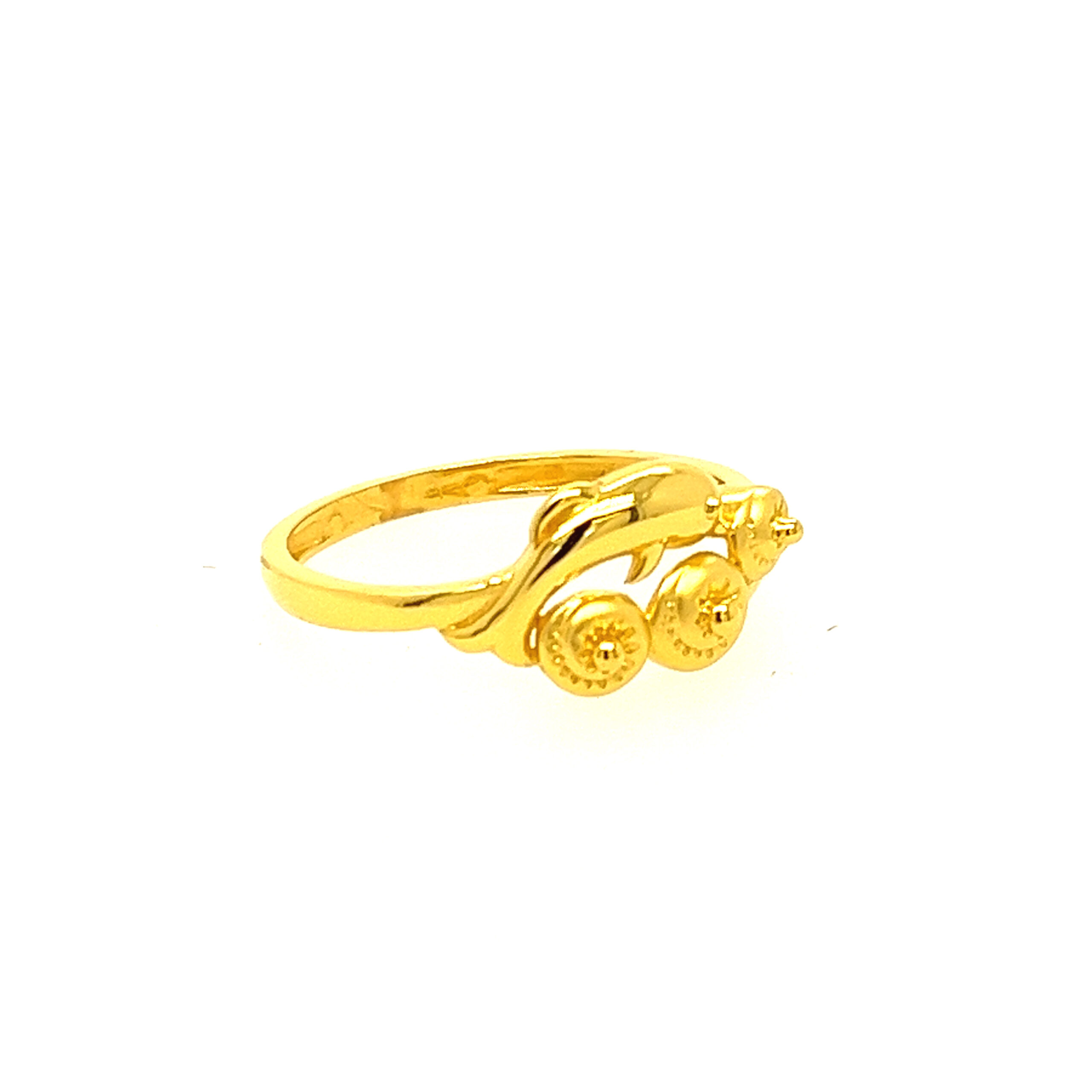 22k Gold Plain Pretty Ring - Image 3