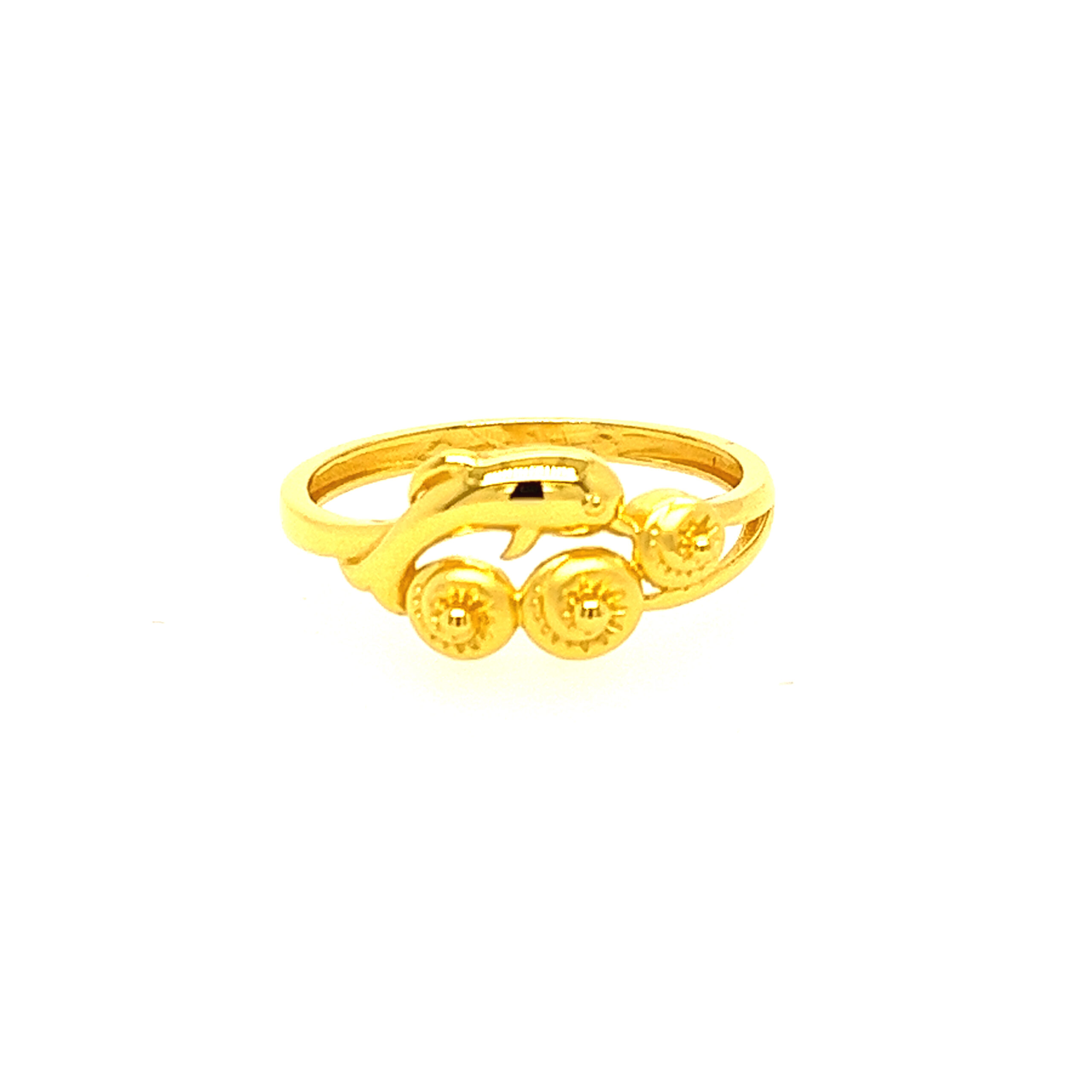 22k Gold Plain Pretty Ring - Image 2