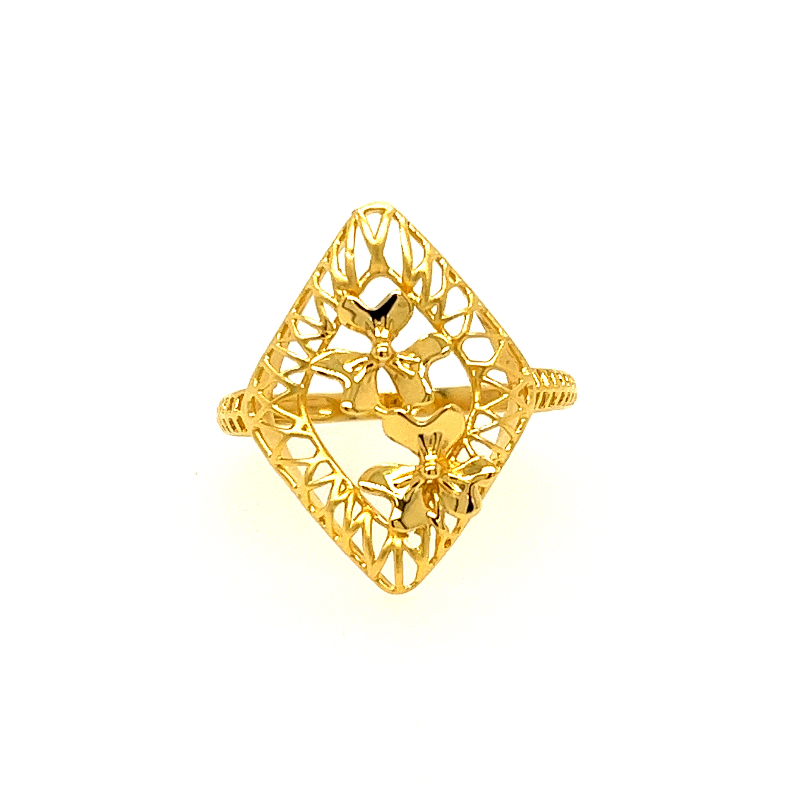 22k Gold Plain Dazzle Ring - Image 2