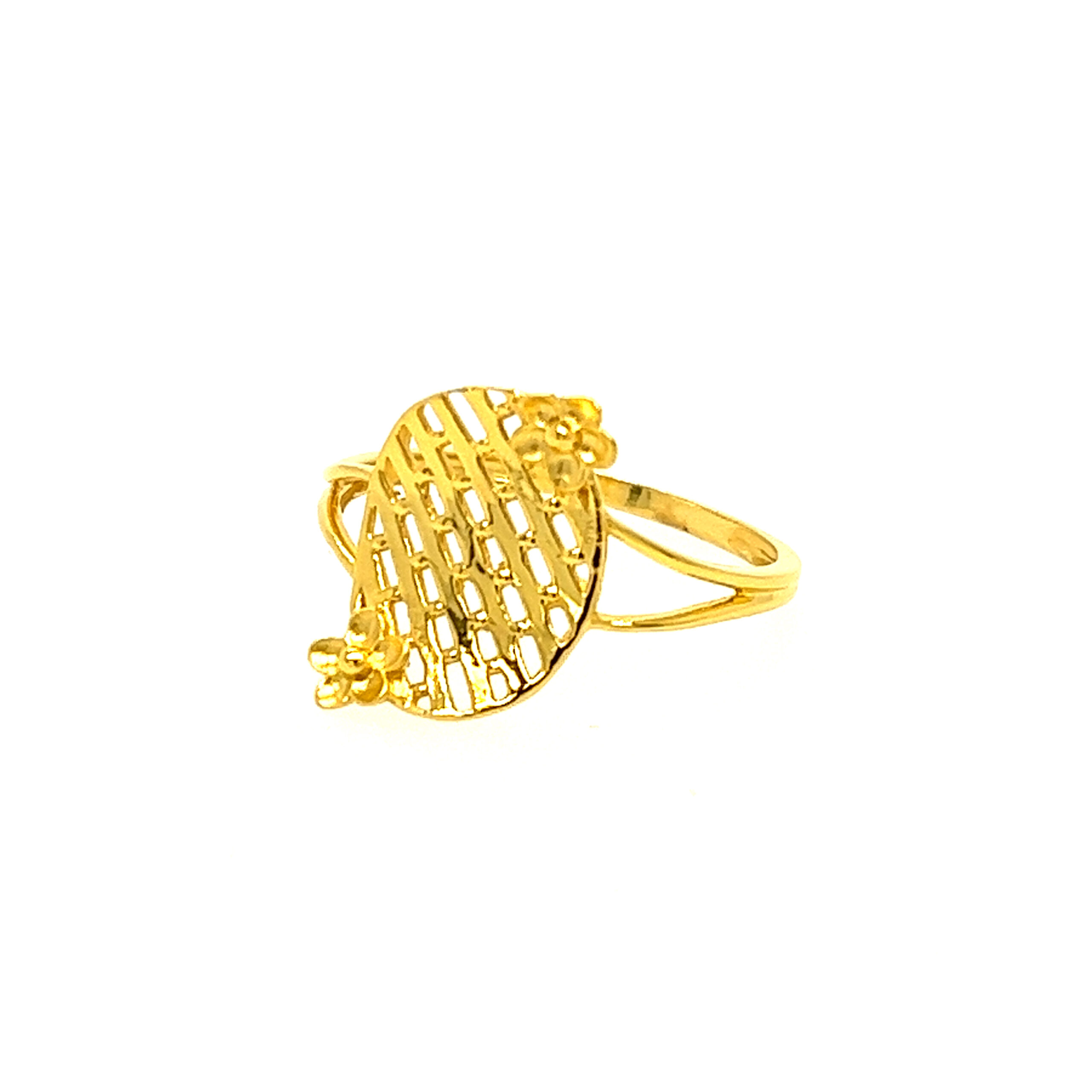 22k Gold Plain Glam Ring - Image 3