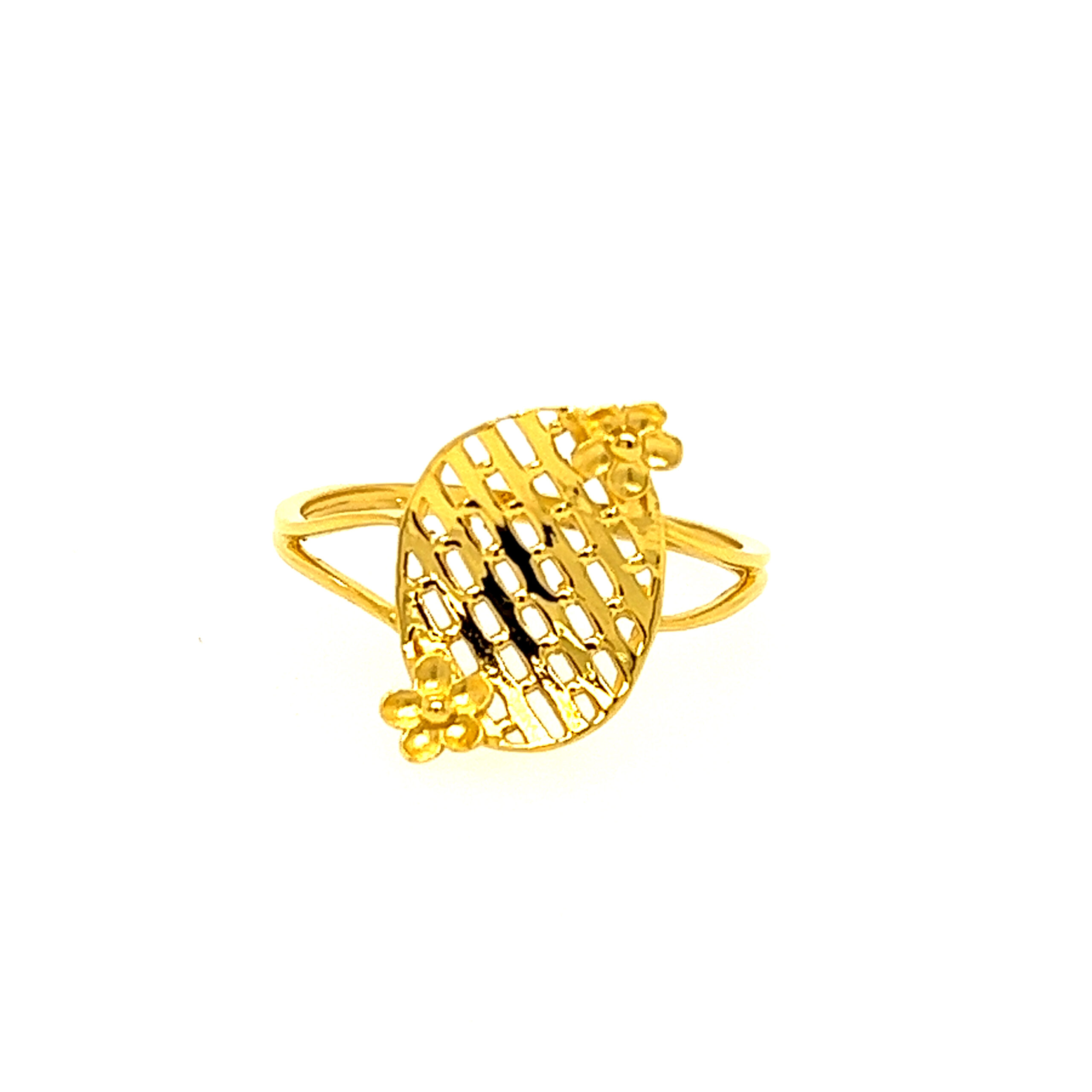 22k Gold Plain Glam Ring - Image 2