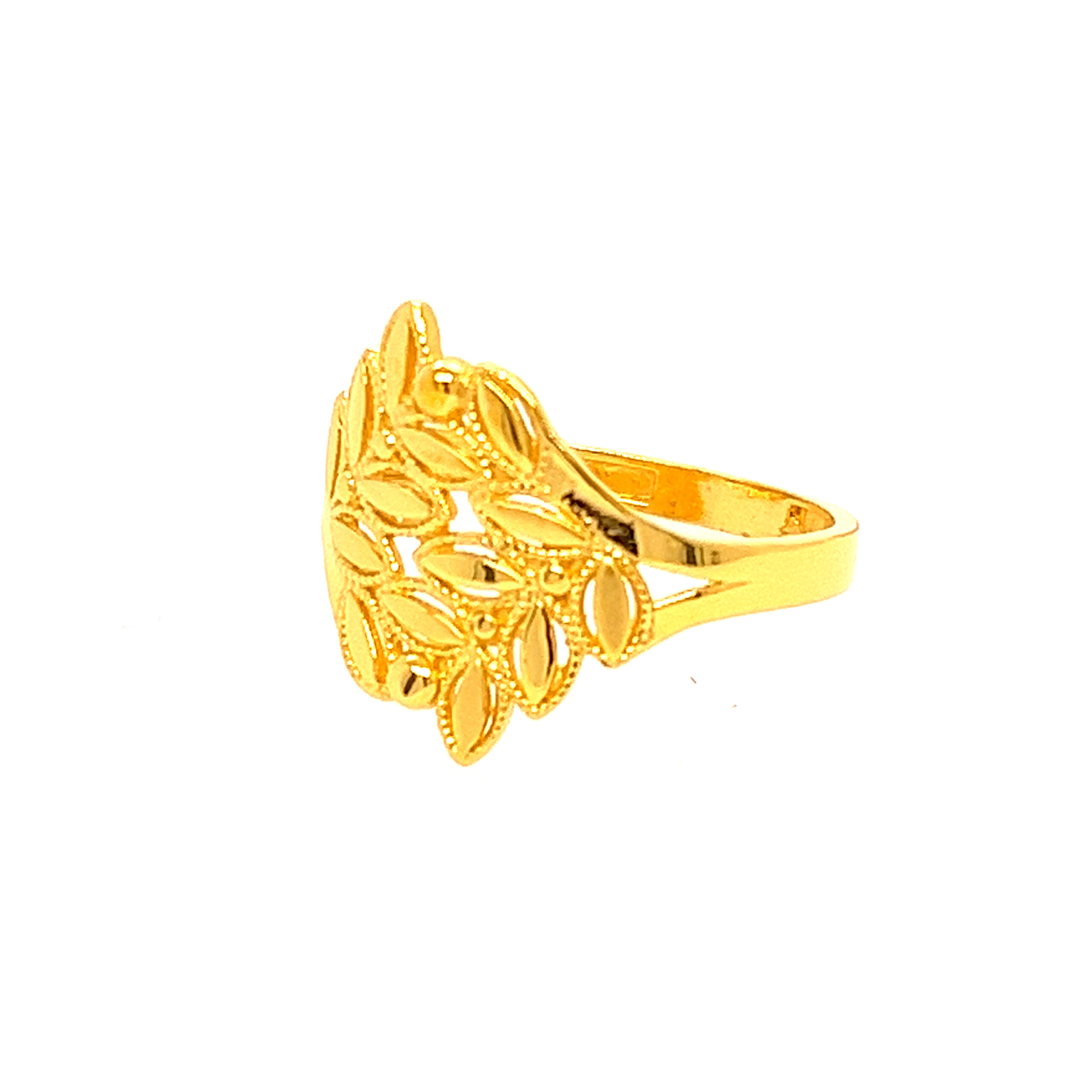 22k Gold Plain Graceful Ring - Image 2