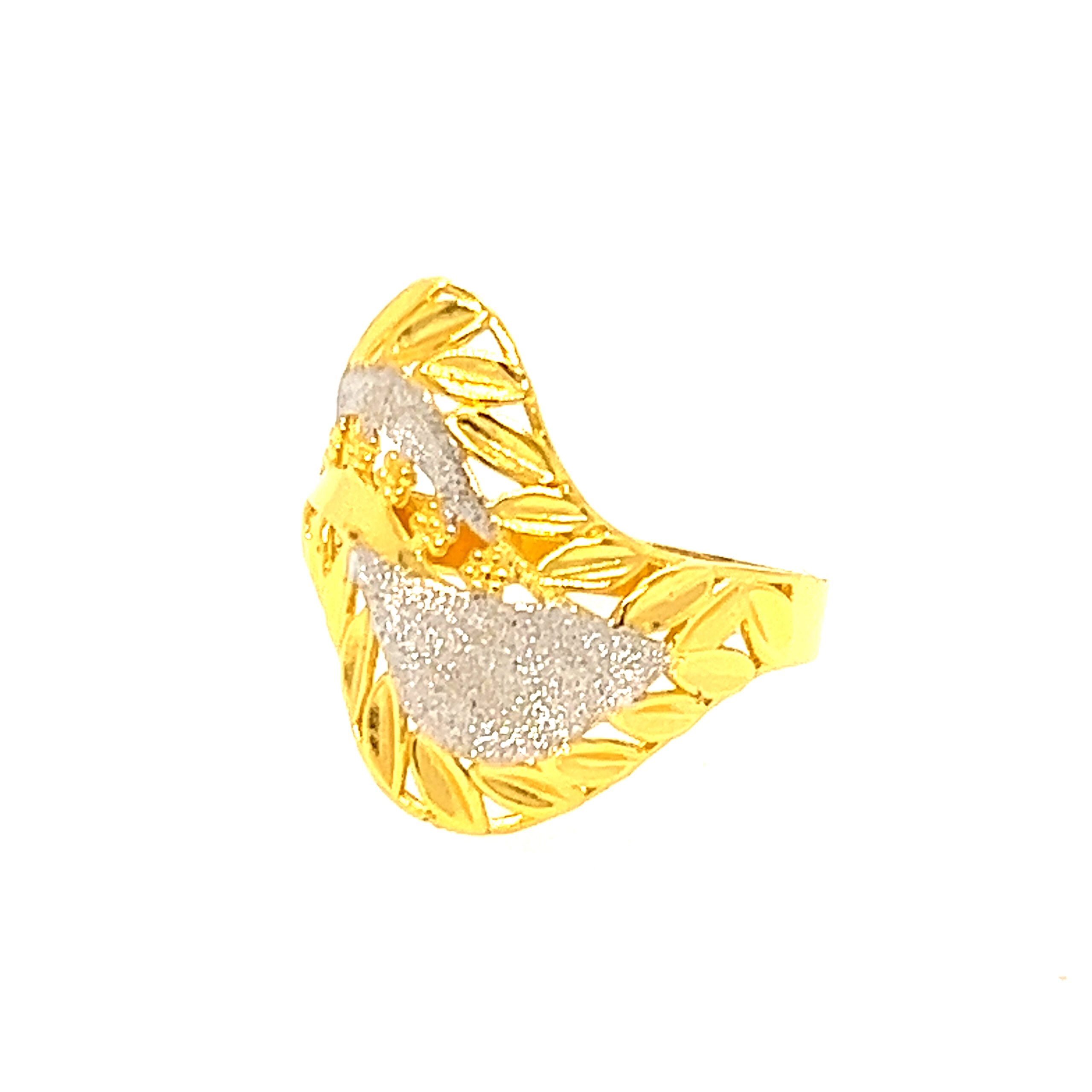 22k Gold Plain Fancy Ring - Image 2