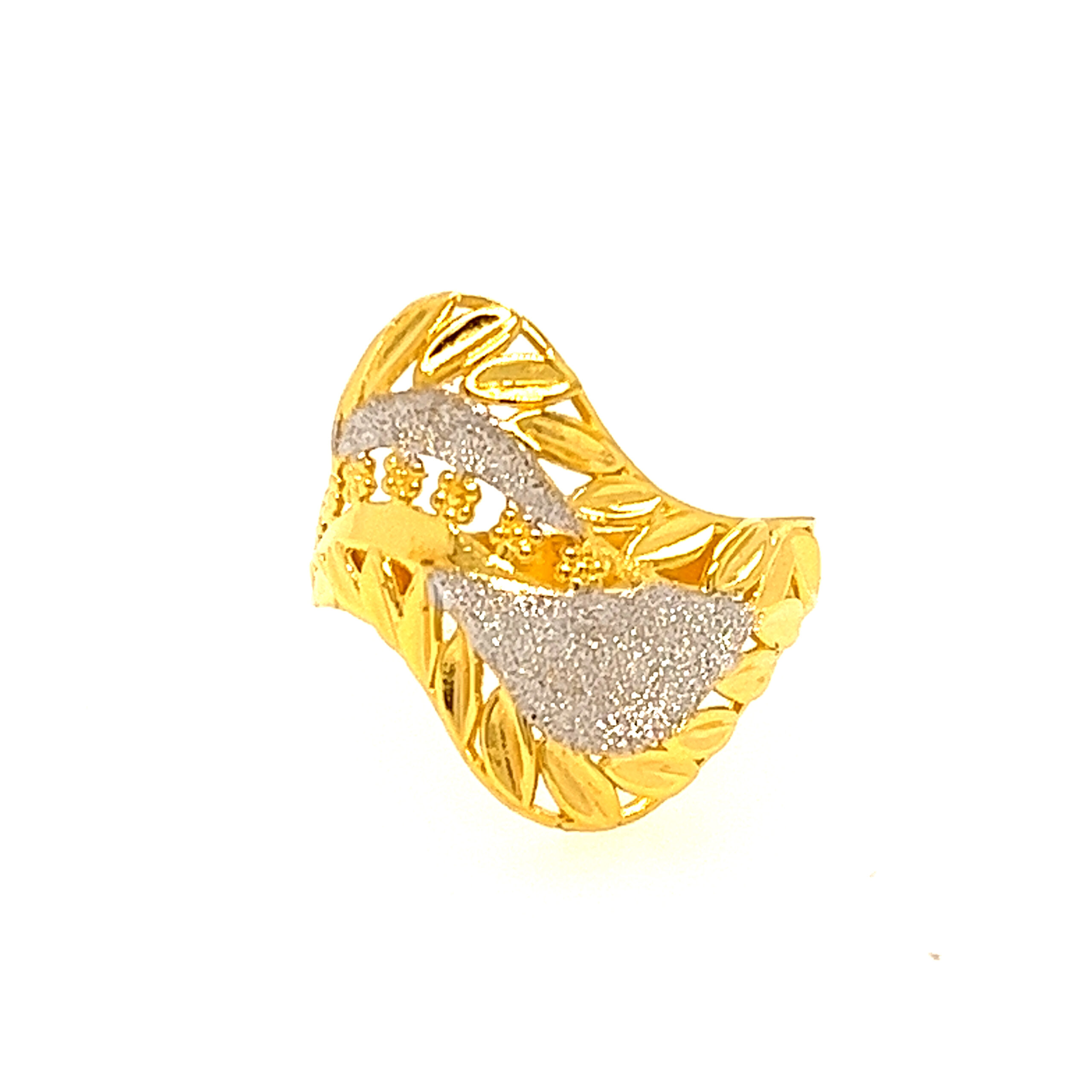 22k Gold Plain Fancy Ring