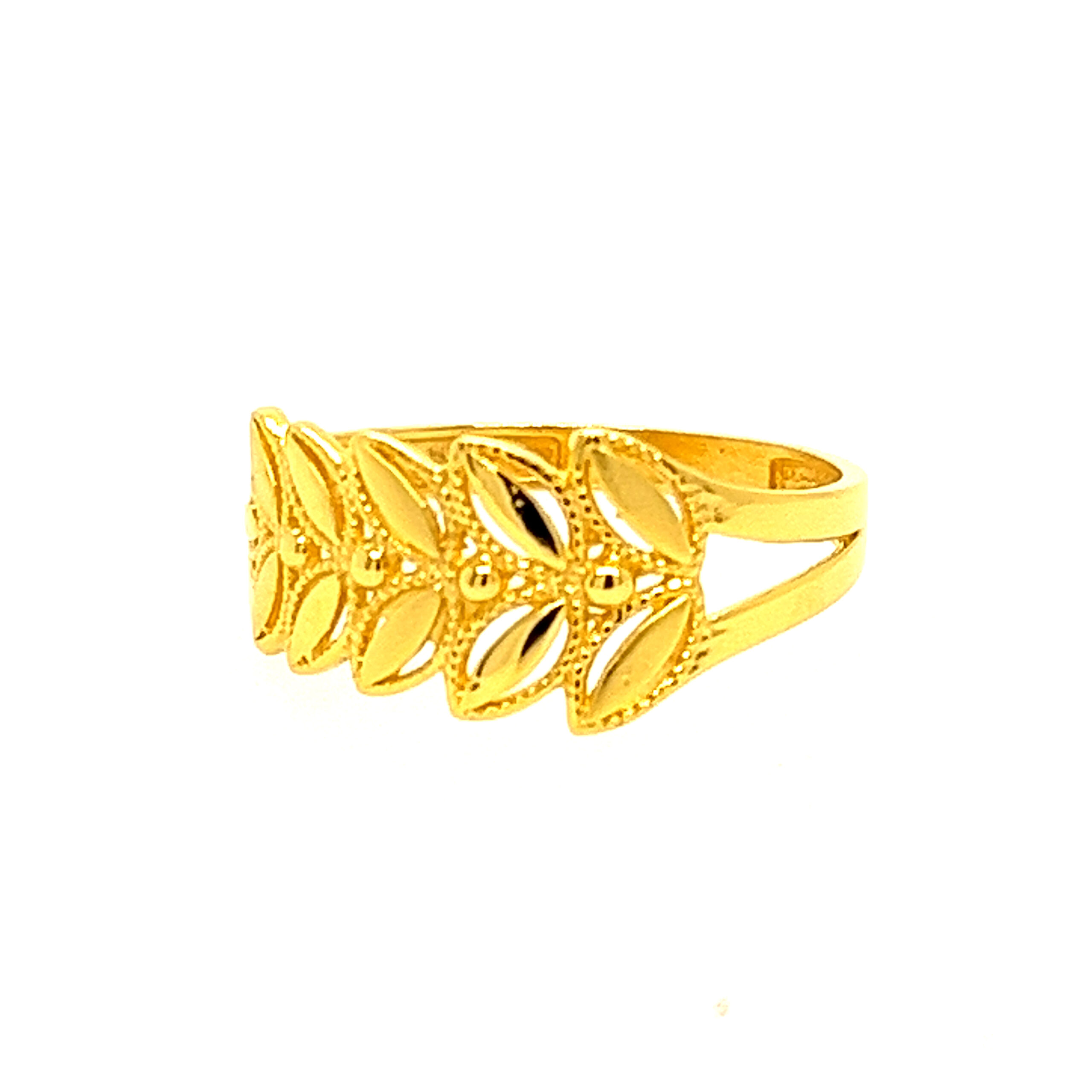 22k Gold Plain Simple Ring - Image 3