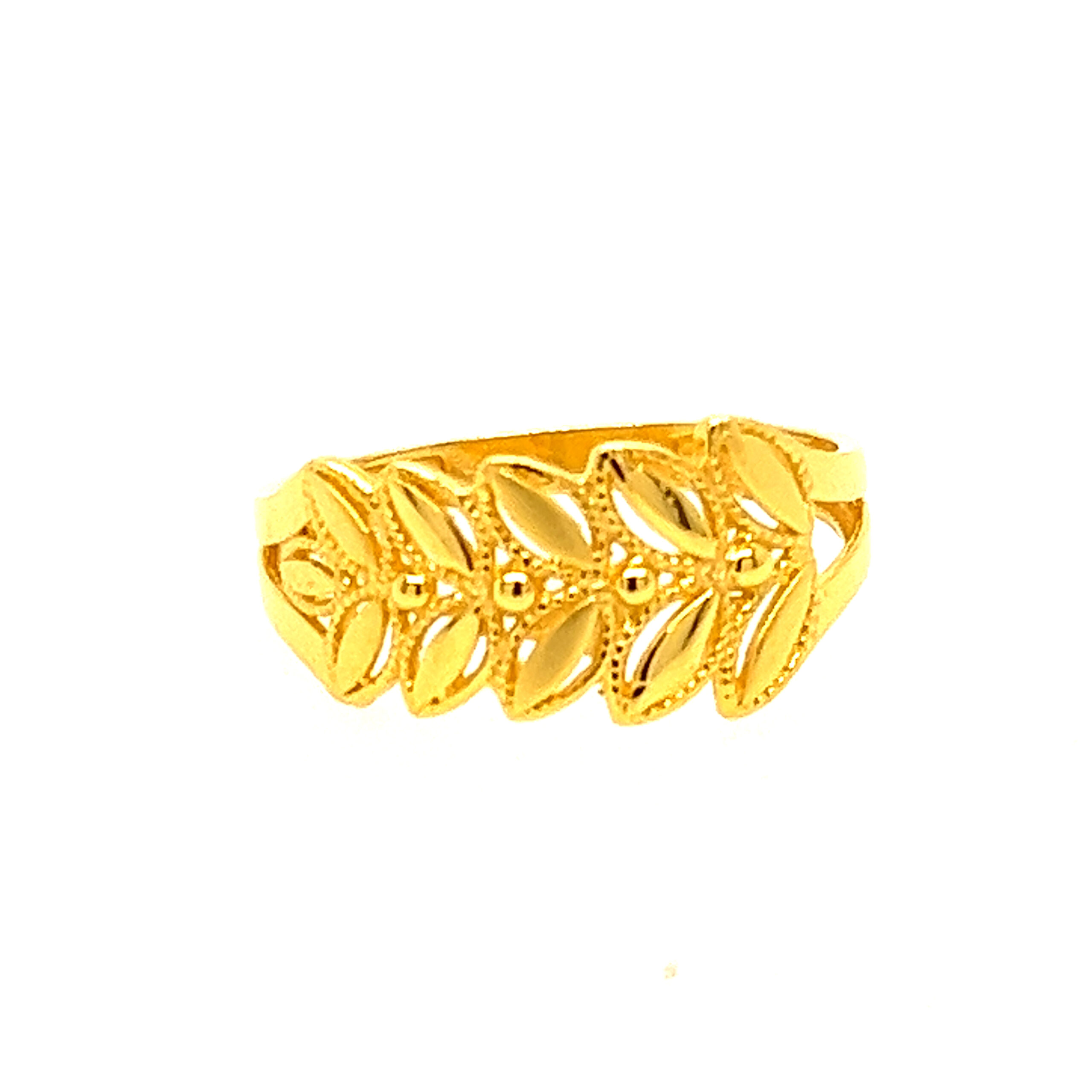 22k Gold Plain Simple Ring - Image 2