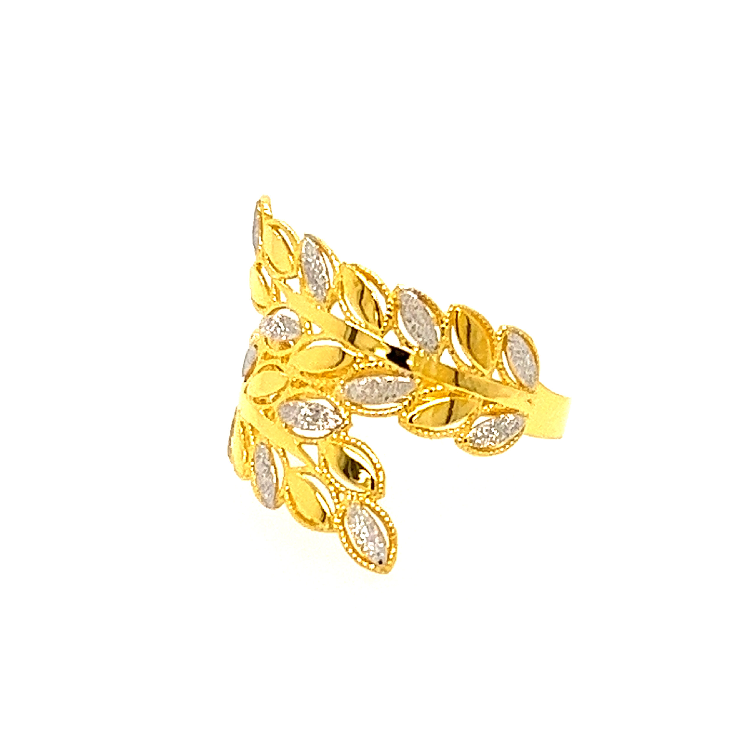 22k Gold Plain Delicate Ring - Image 3