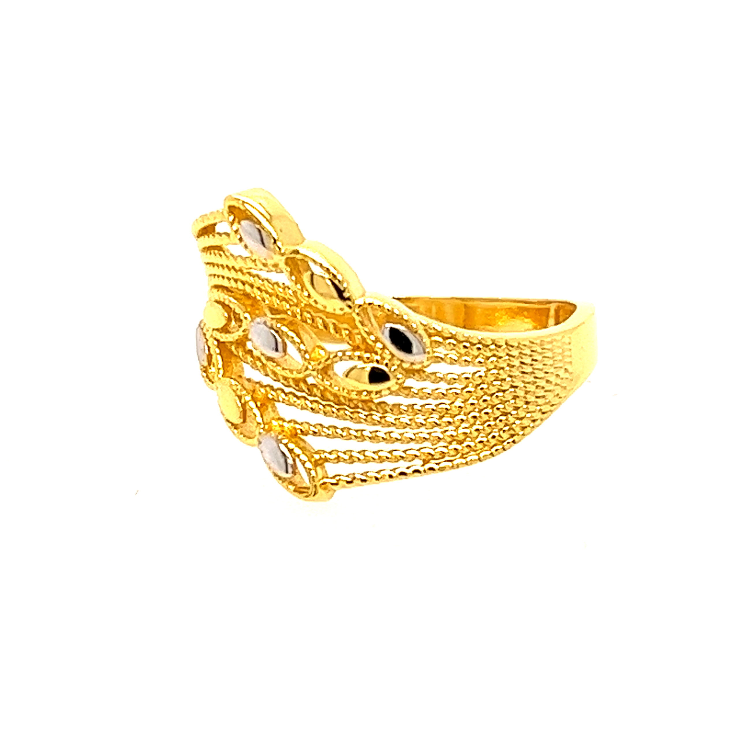 22k Gold Plain Dazzling Ring - Image 3