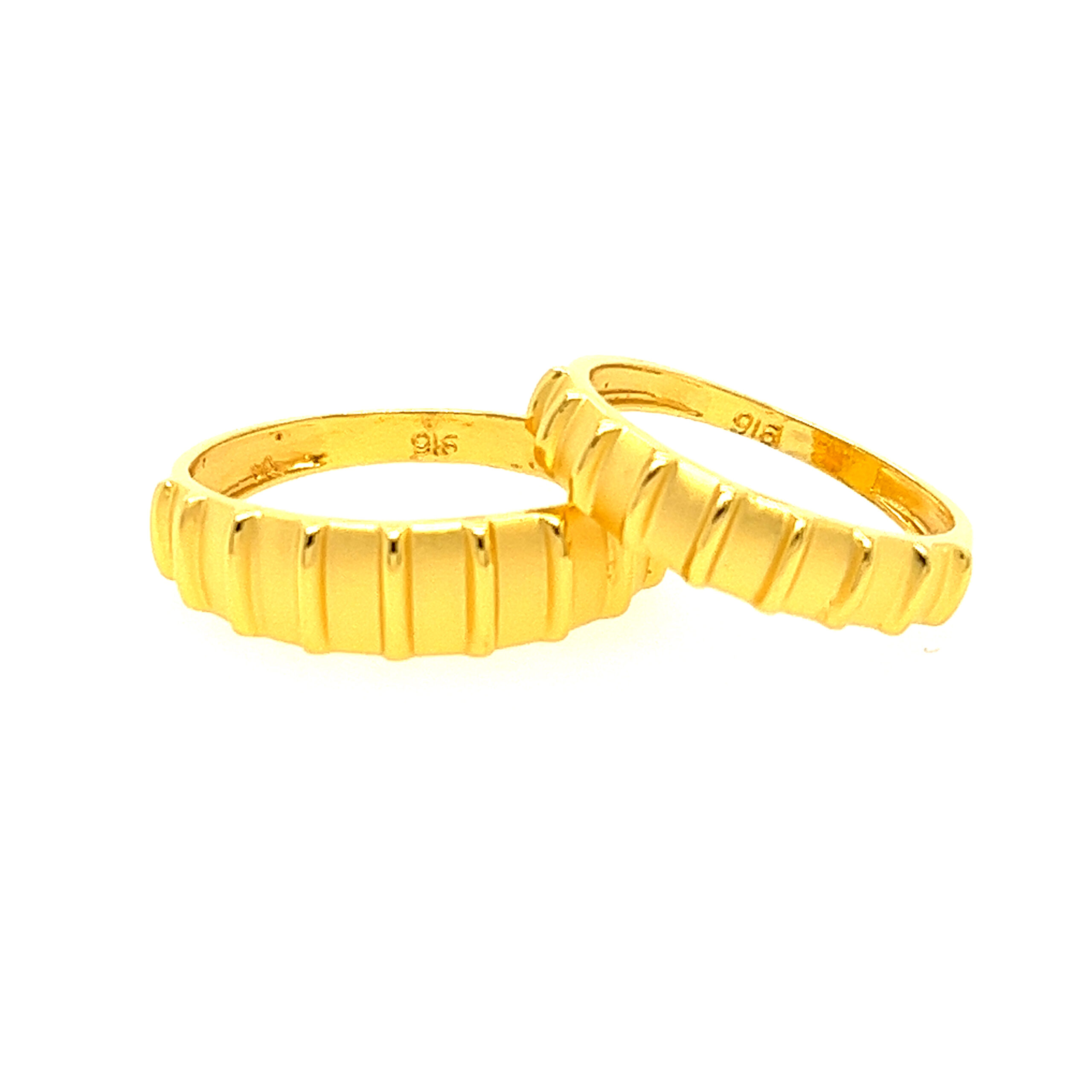 22k Yellow Gold Beautiful Couple Bands