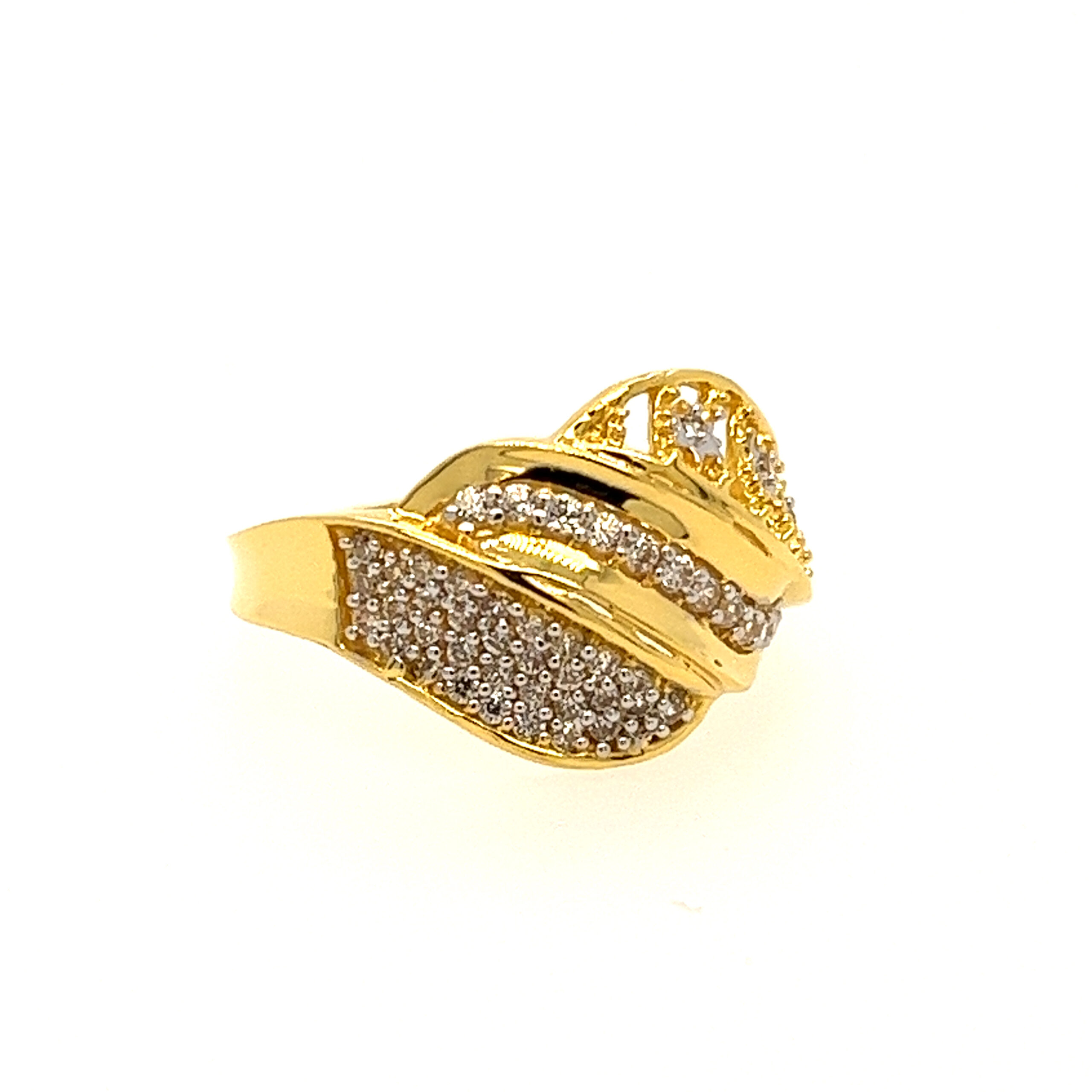 22k Yellow Gold Glorious CZ Ring