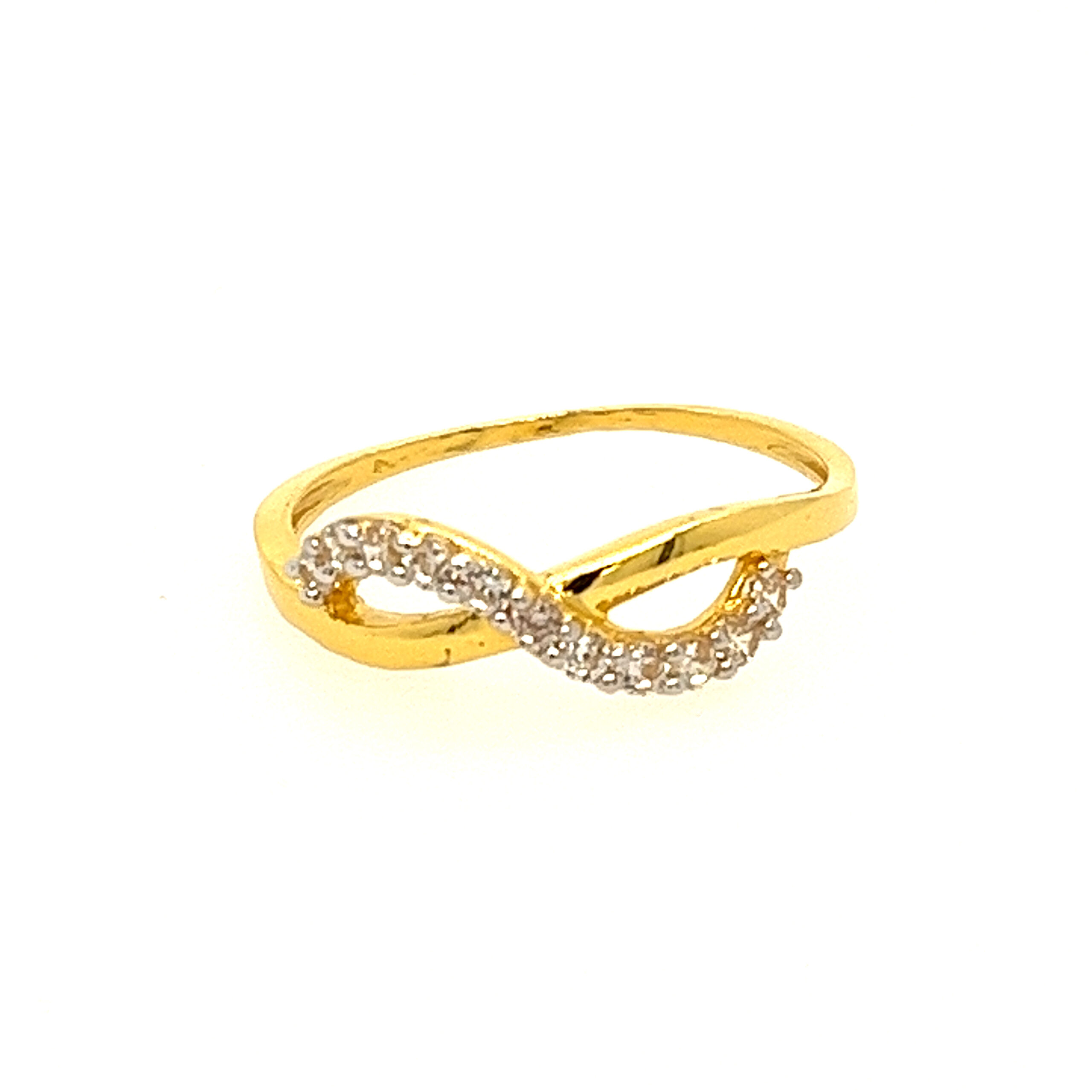 22k Yellow Gold Delight CZ Ring - Image 2