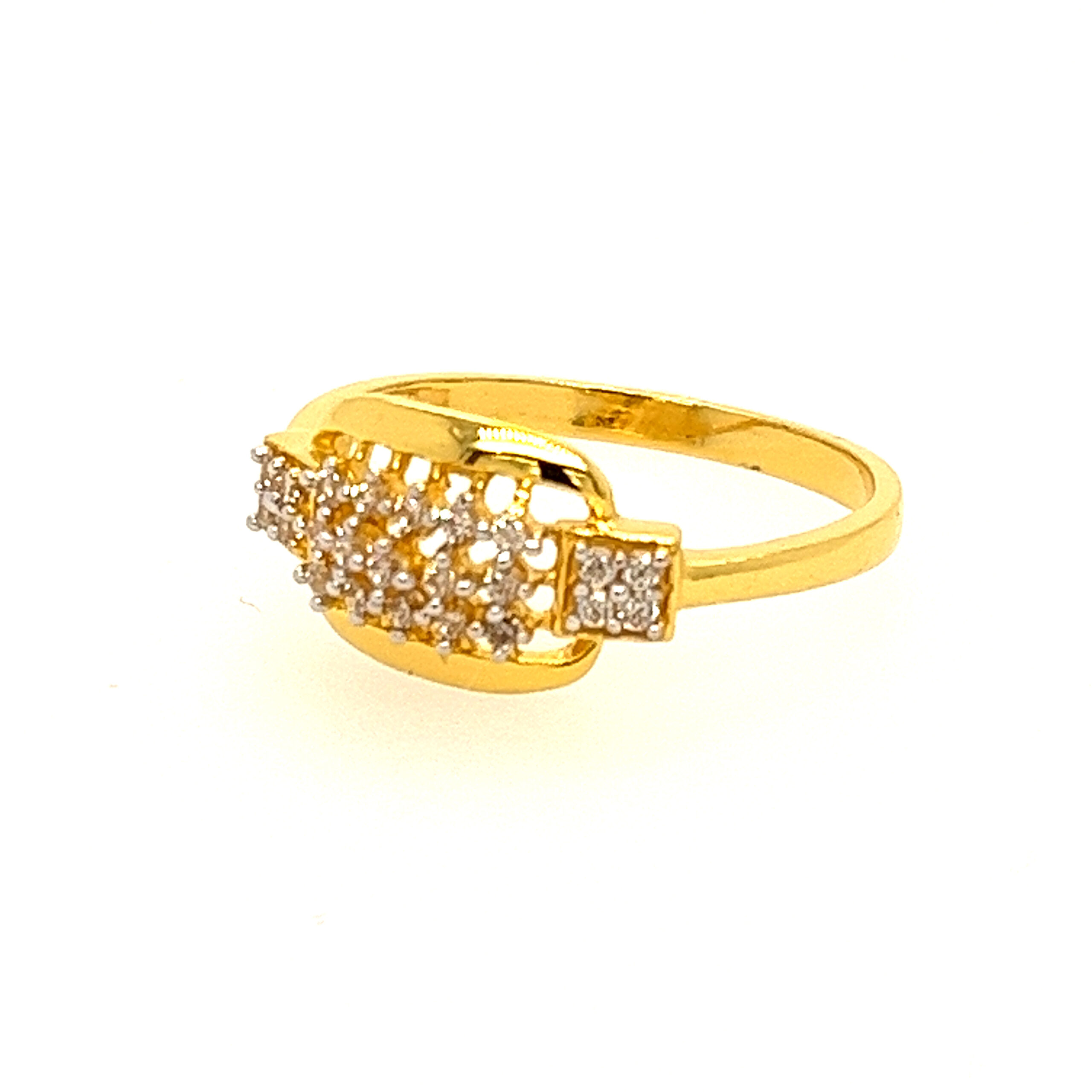 22k Yellow Gold Elite CZ Ring