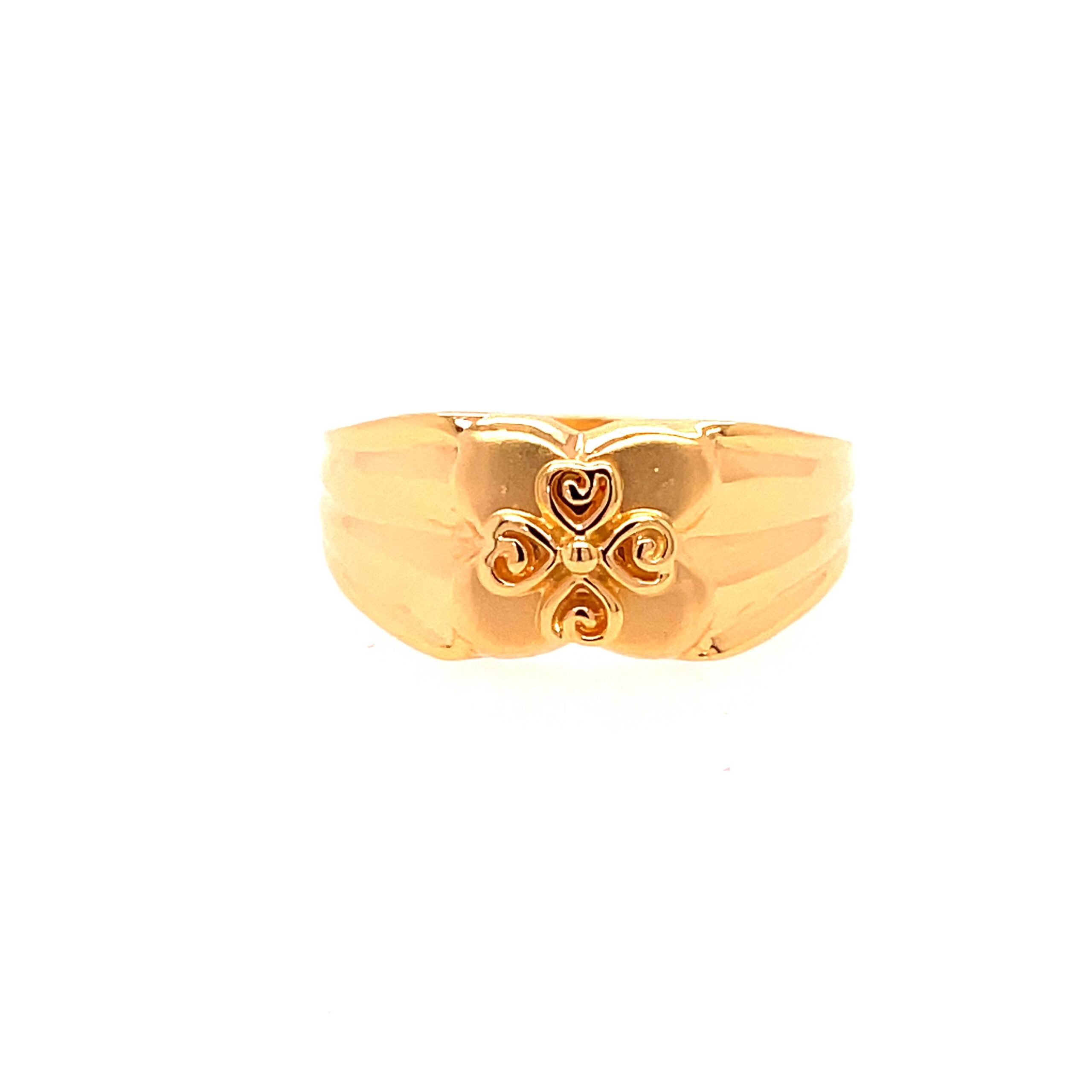 22k Yellow Gold Wedding Plain Ring - Image 2