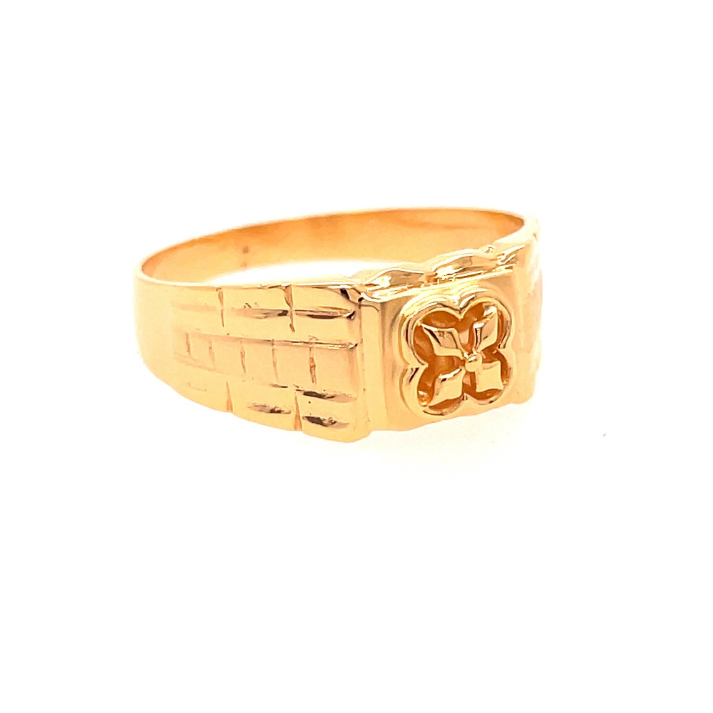 22k yellow gold supreme plain ring - Image 4