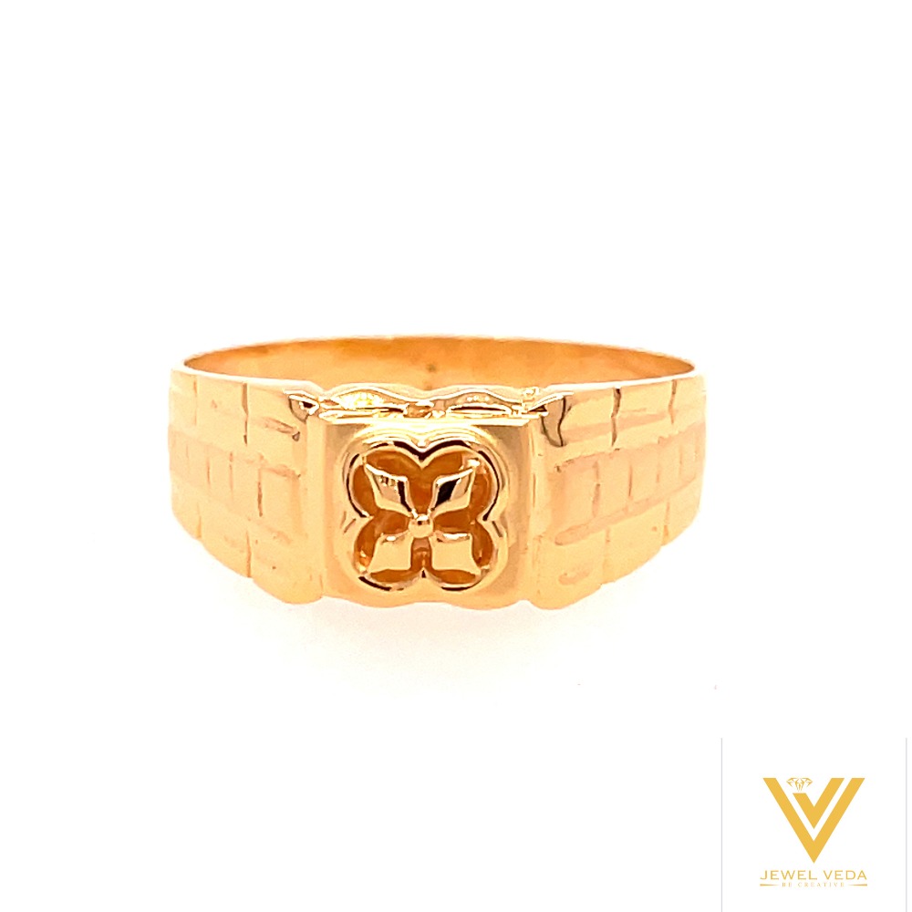 22k yellow gold supreme plain ring - Image 3