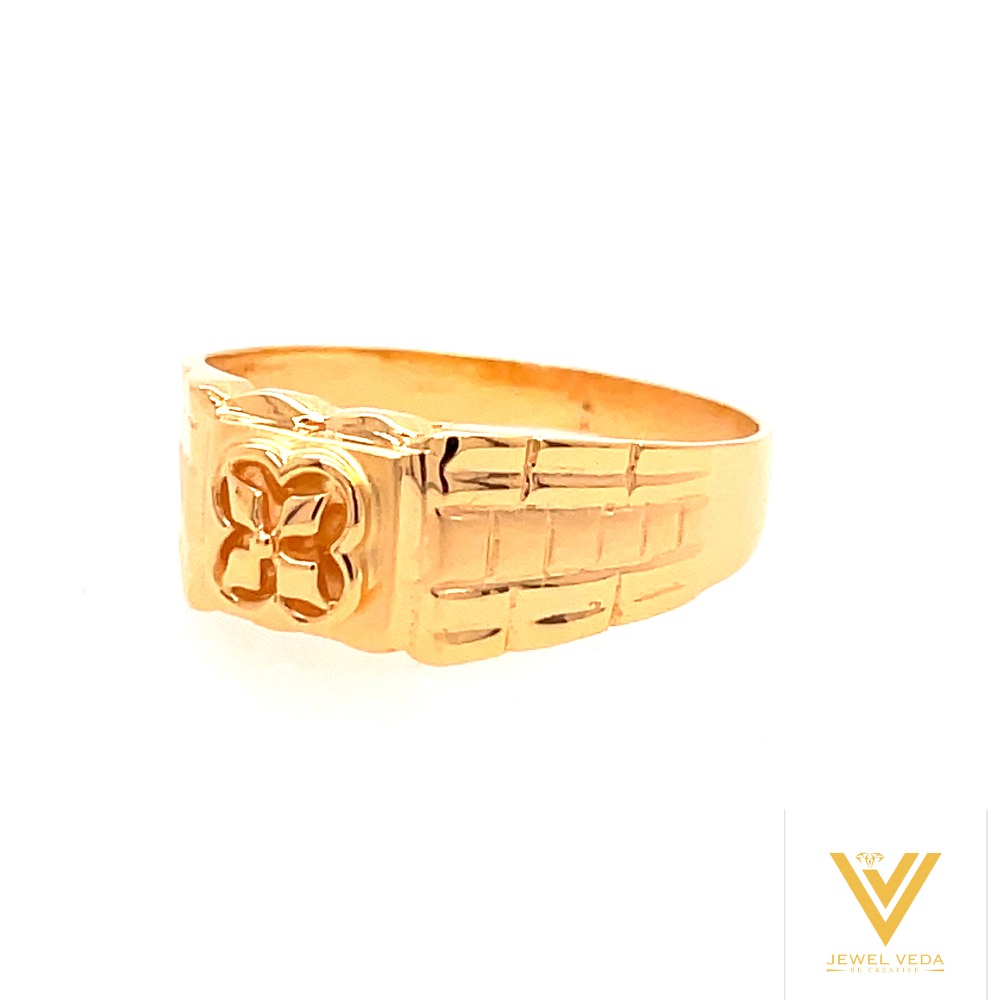 22k yellow gold supreme plain ring - Image 2