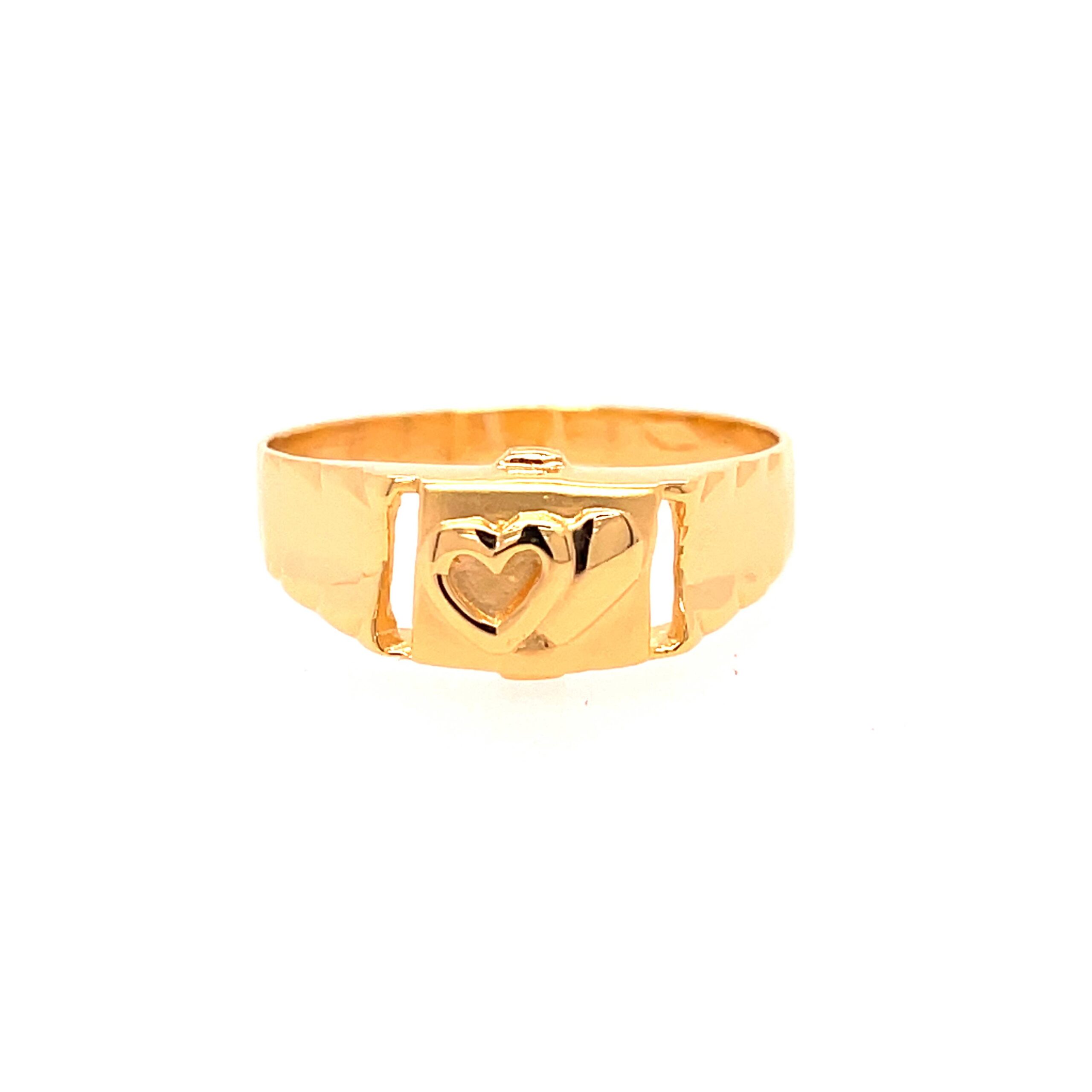 22k Yellow Gold Bond Plain Ring - Image 2