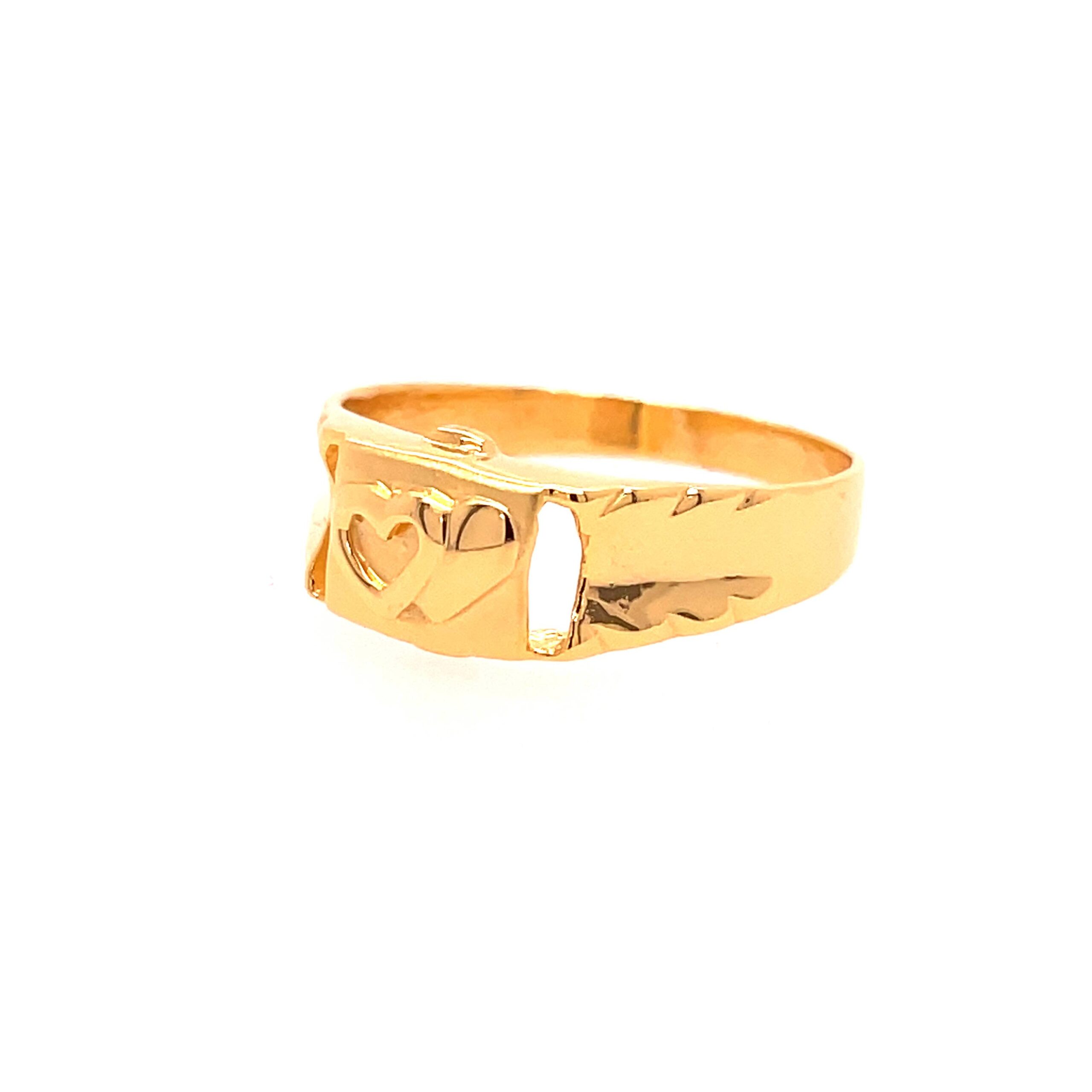 22k Yellow Gold Bond Plain Ring