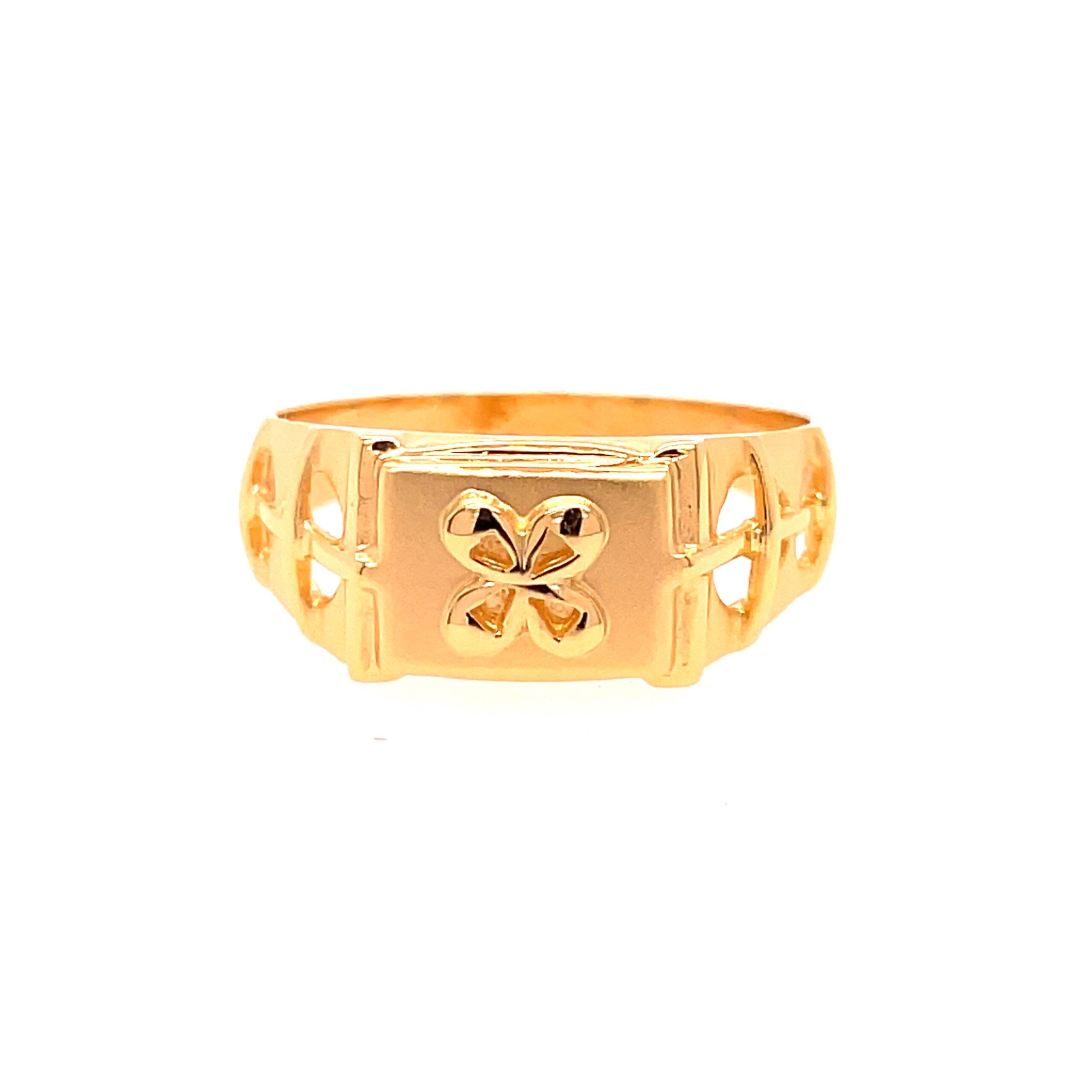 22k Yellow Gold Imperial Plain Ring - Image 2