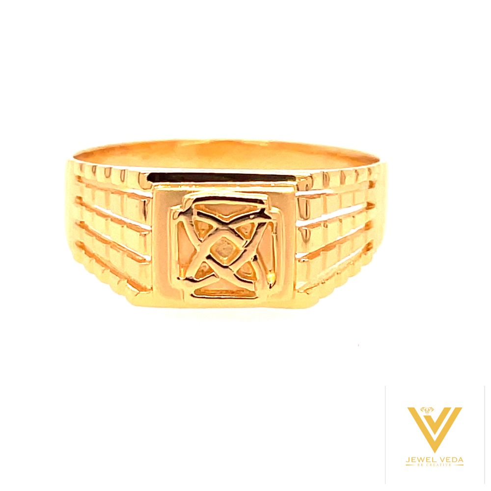 22k yellow gold royal plain ring - Image 3