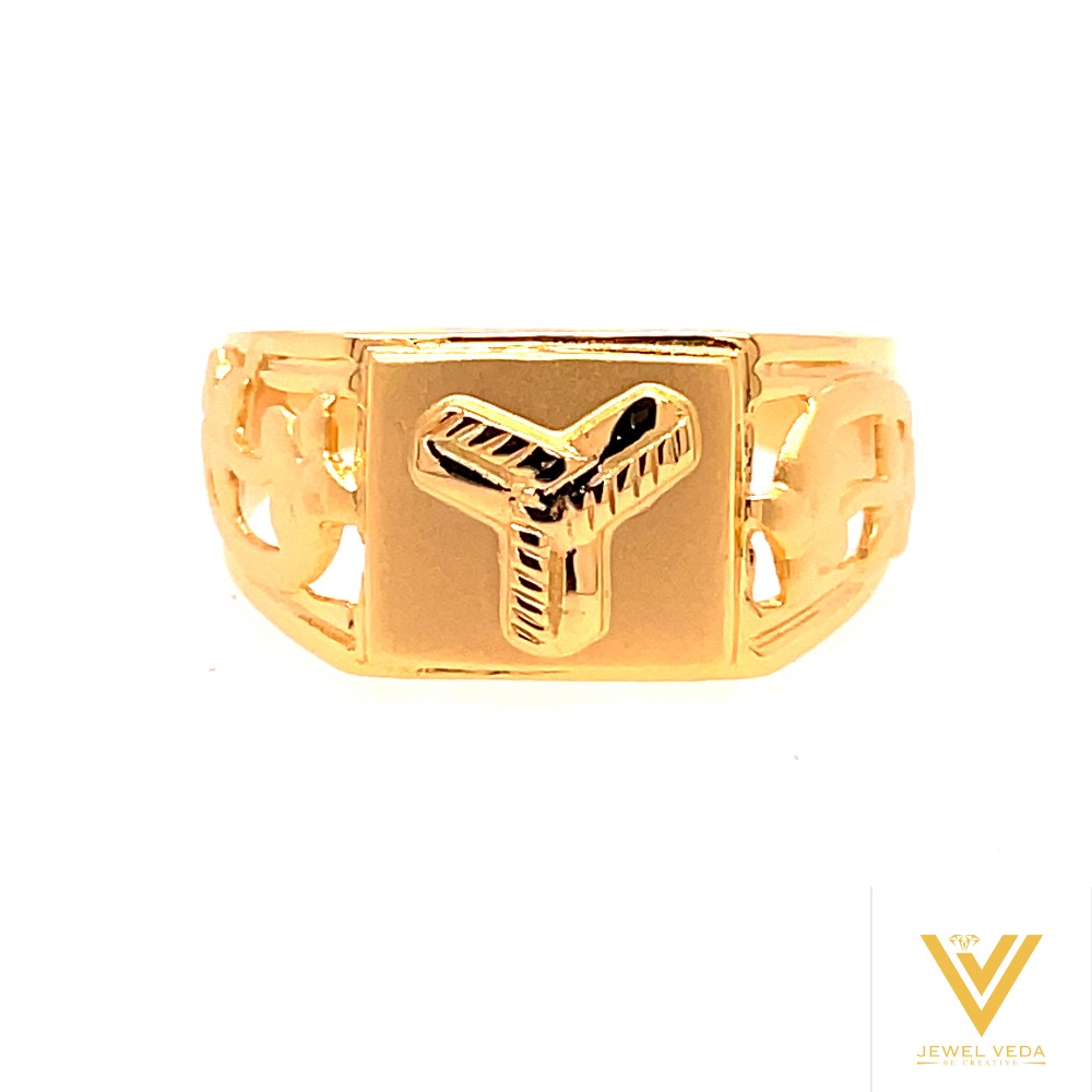 22k yellow gold hero plain ring - Image 3