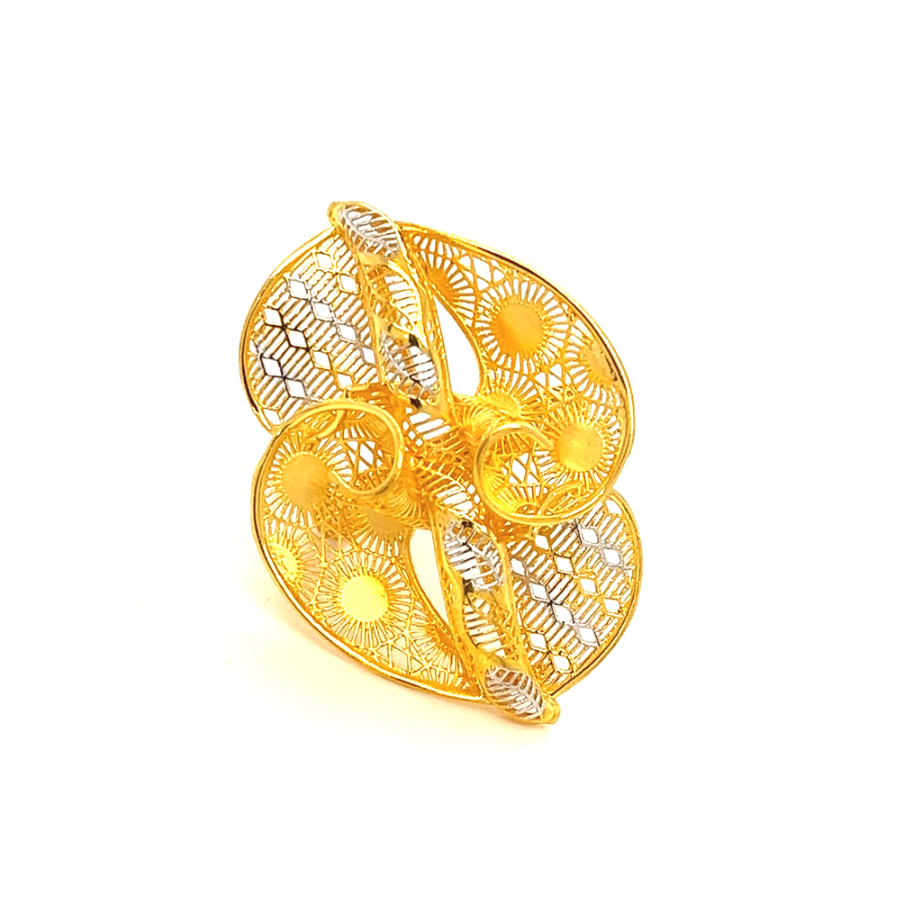 22k gold turkish blooming flora ring - Image 3