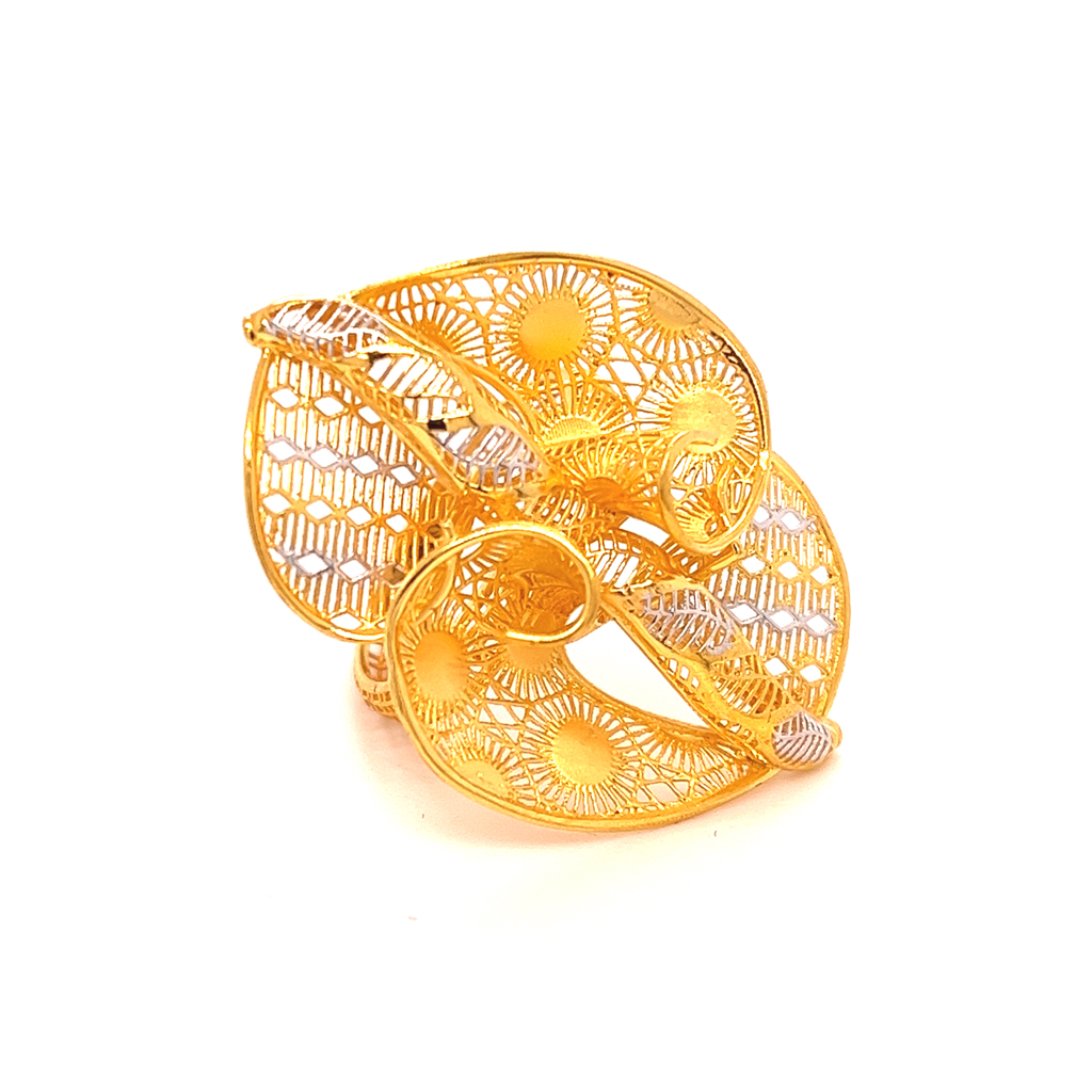 22k gold turkish blooming flora ring - Image 2