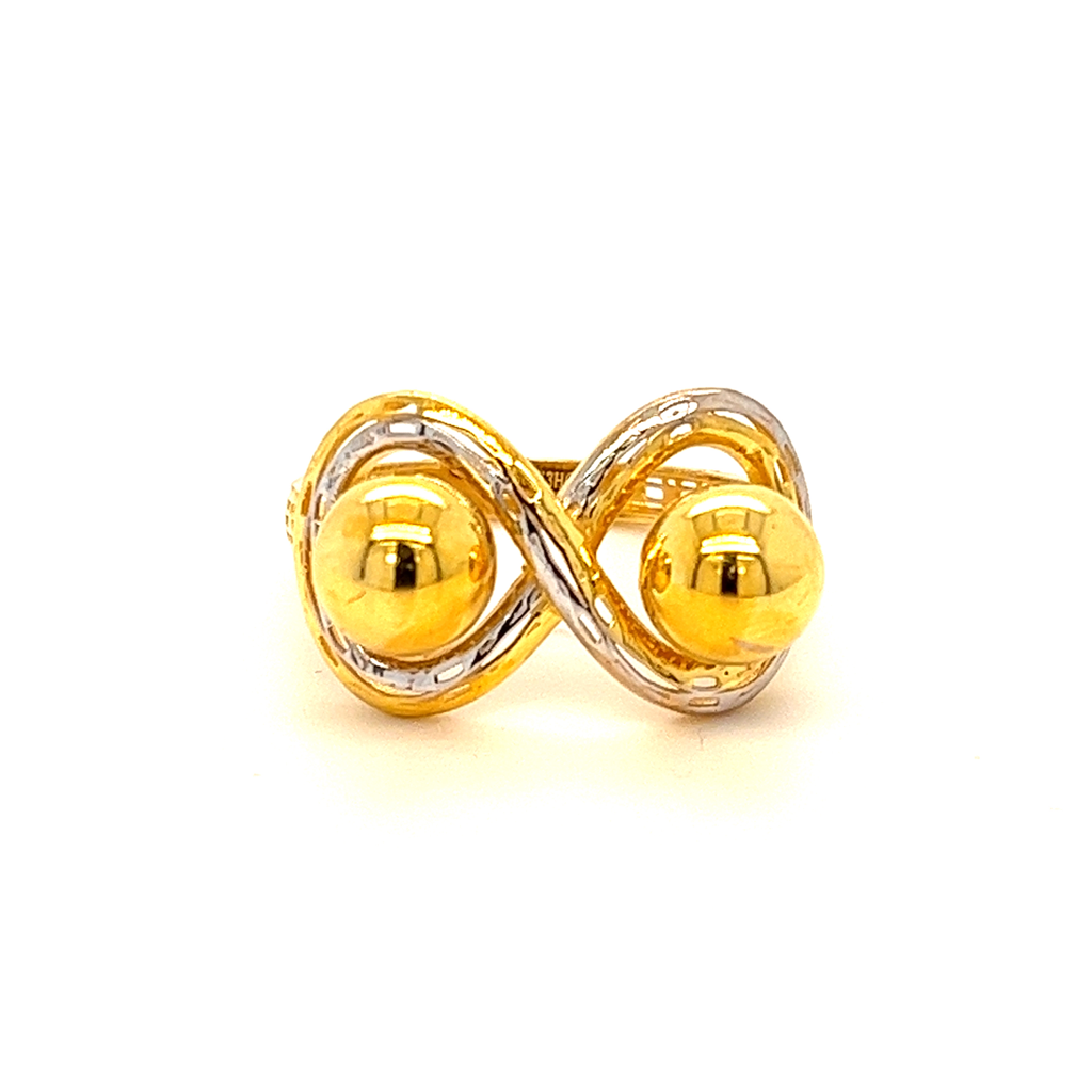 22k gold turkish loopy bends ring - Image 3