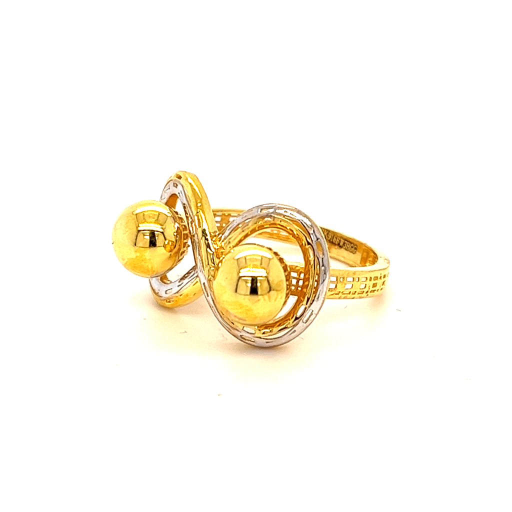 22k gold turkish loopy bends ring - Image 2