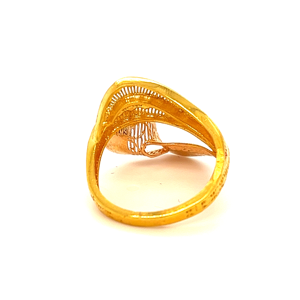22k gold turkish plume feather ring - Image 4