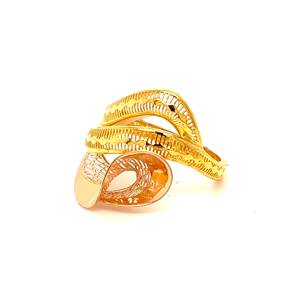 22k gold turkish plume feather ring - Image 2