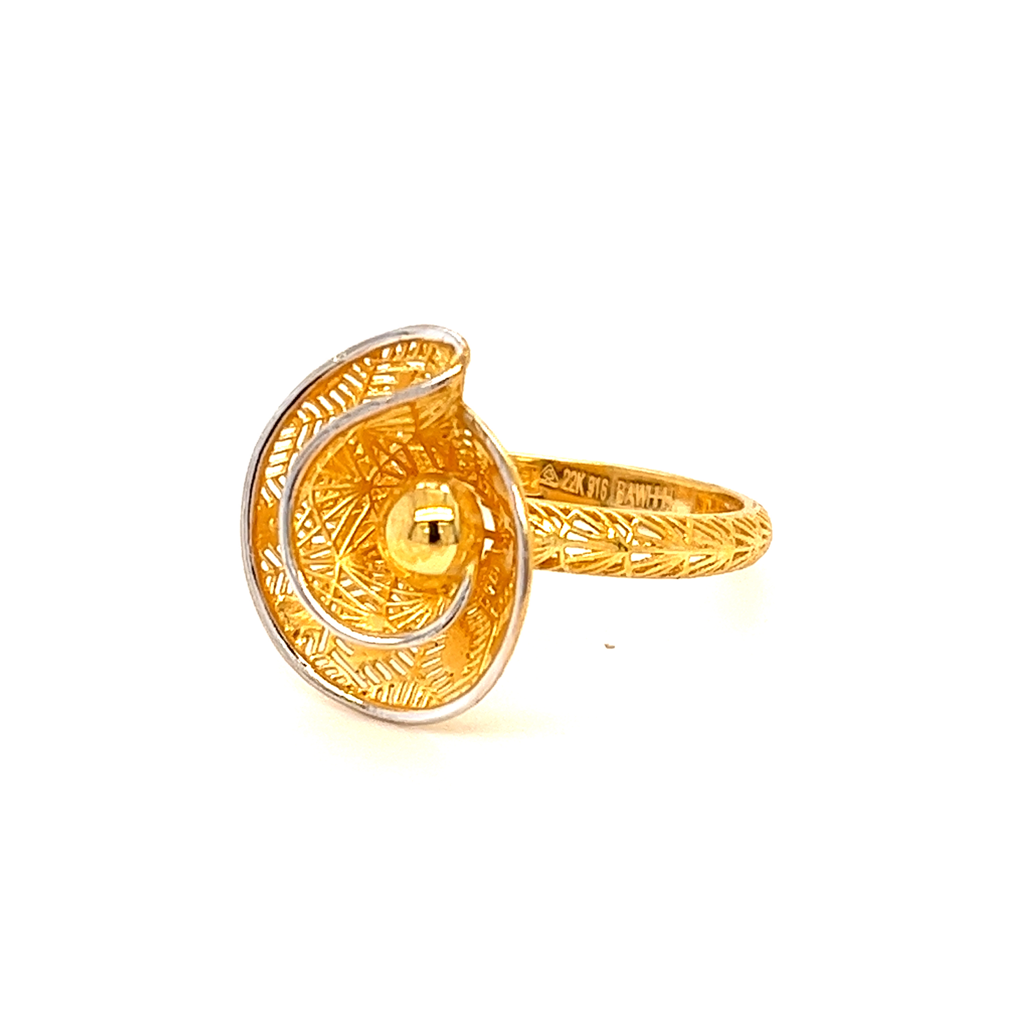 22k gold turkish ojo ring - Image 2