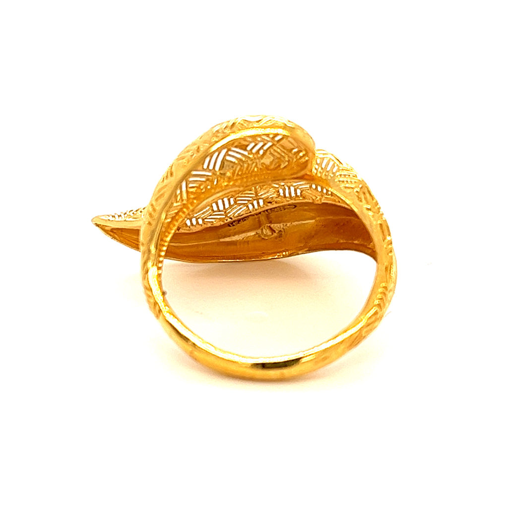 22k gold turkish corlicue lily ring - Image 4