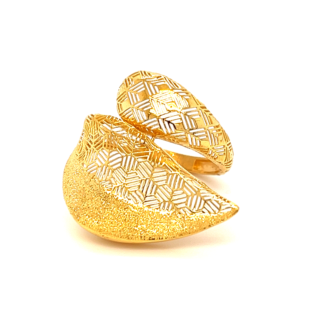 22k gold turkish corlicue lily ring - Image 3