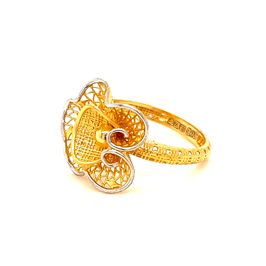 22k gold turkish morning glory ring - Image 2