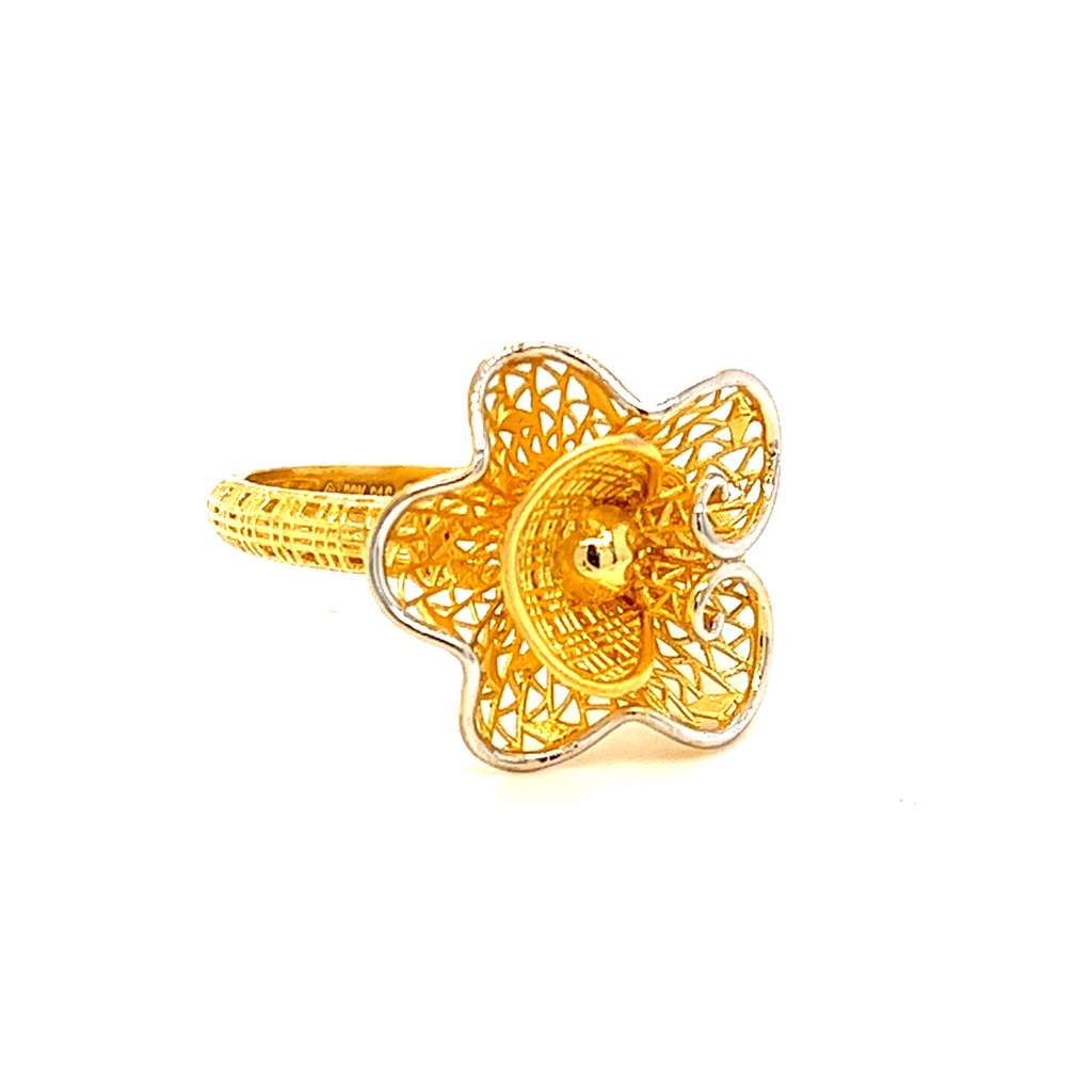 22k gold turkish morning glory ring