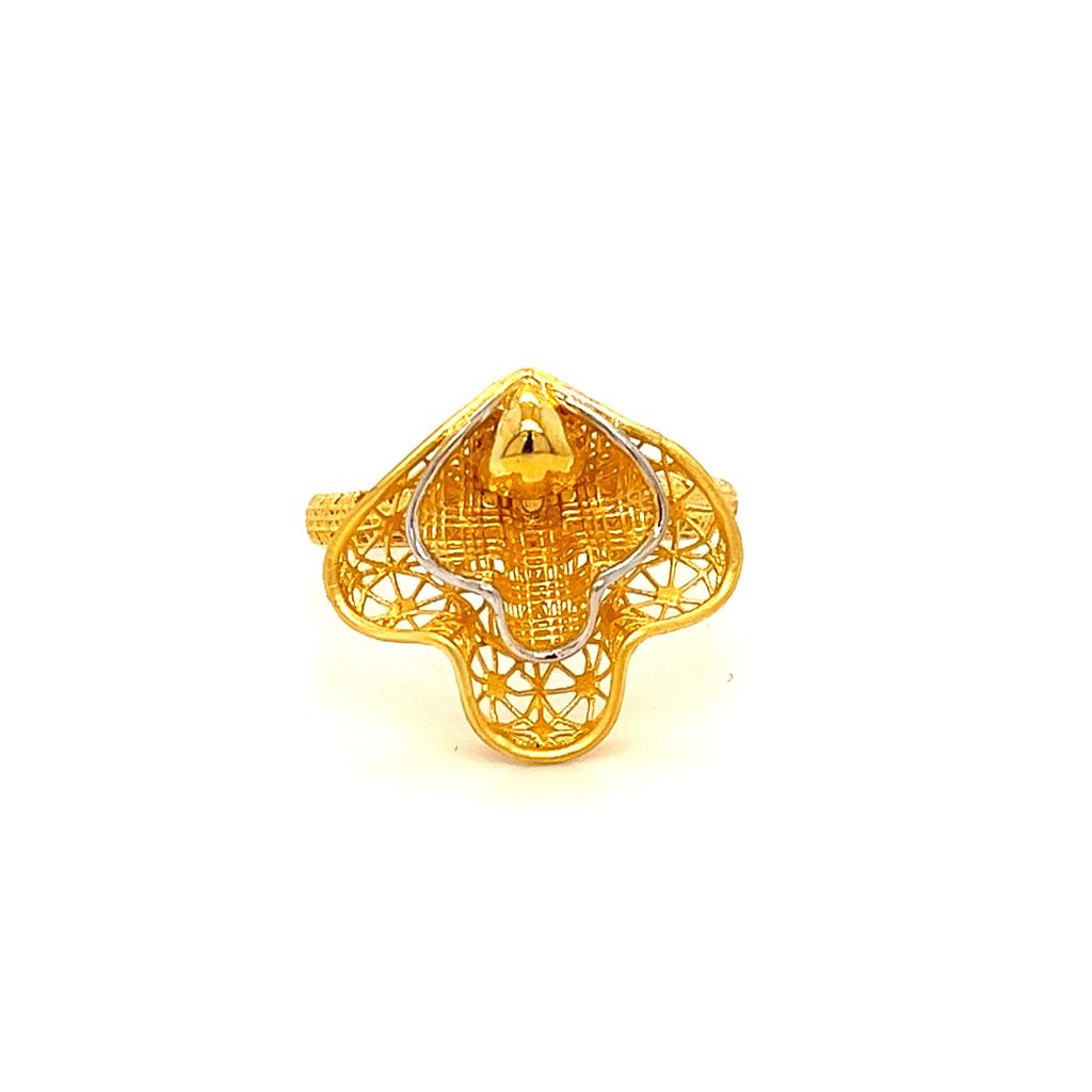 22k gold turkish designer ring - Image 3