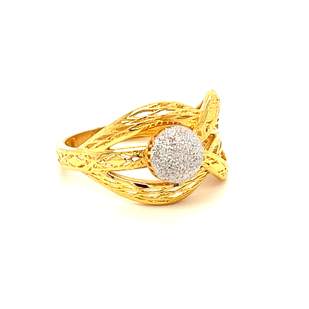 22k gold turkish jewel paisley ring