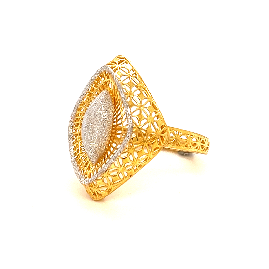22k gold turkish beautiful ring - Image 2