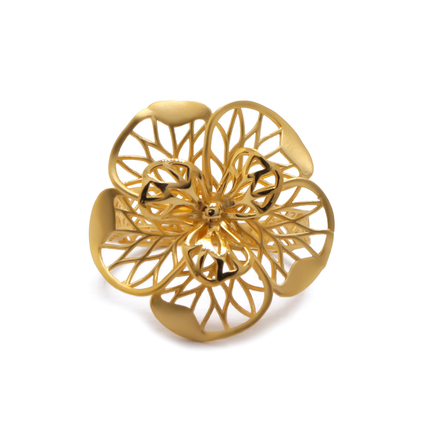 22k yellow gold charming ring