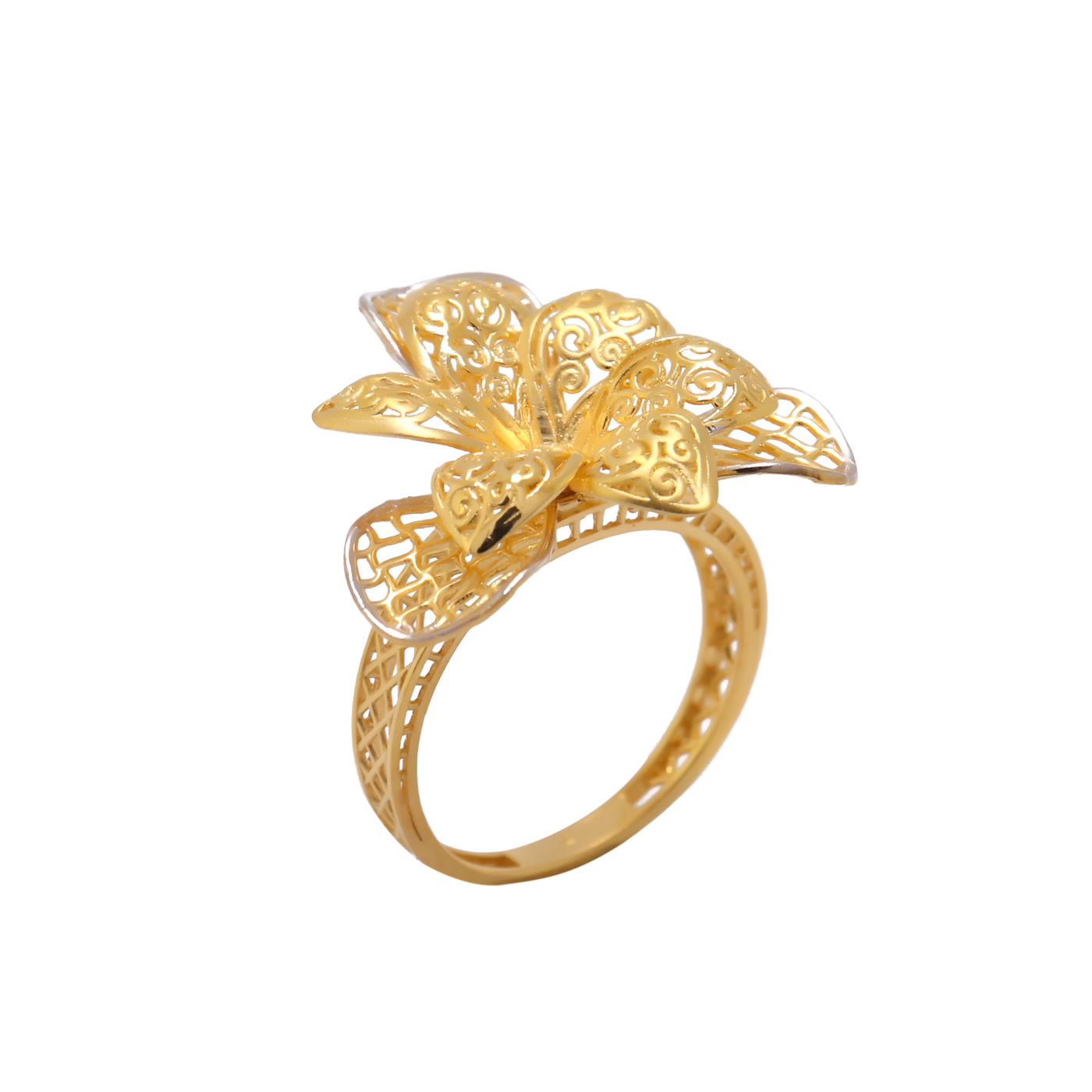 22k yellow gold razzle dazzle ring - Image 3