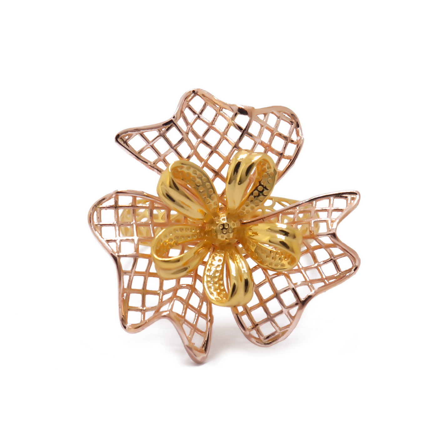 22k yellow gold sparkle ring