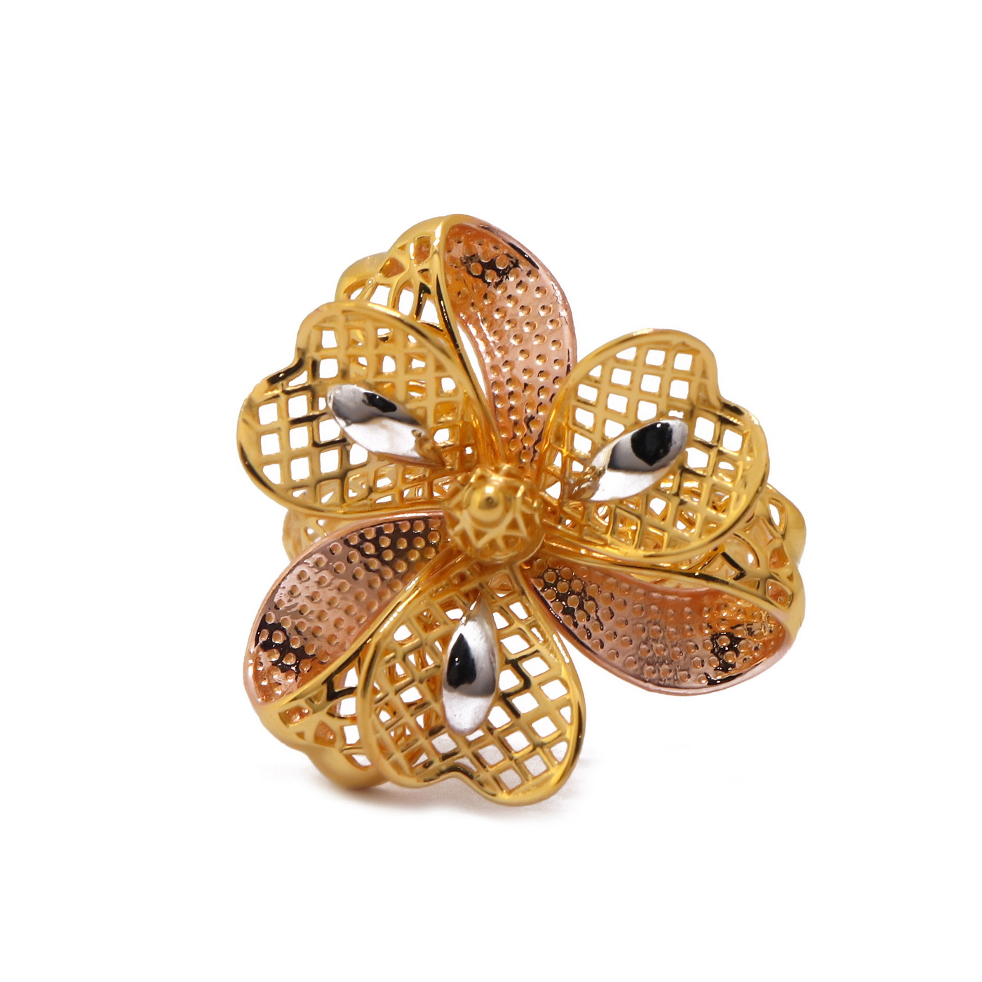 22k yellow gold timeless beauty ring