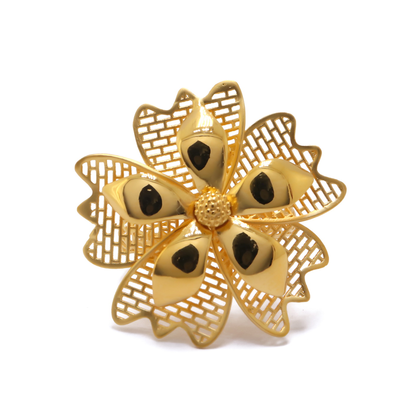 22k yellow gold evergreen sheen ring