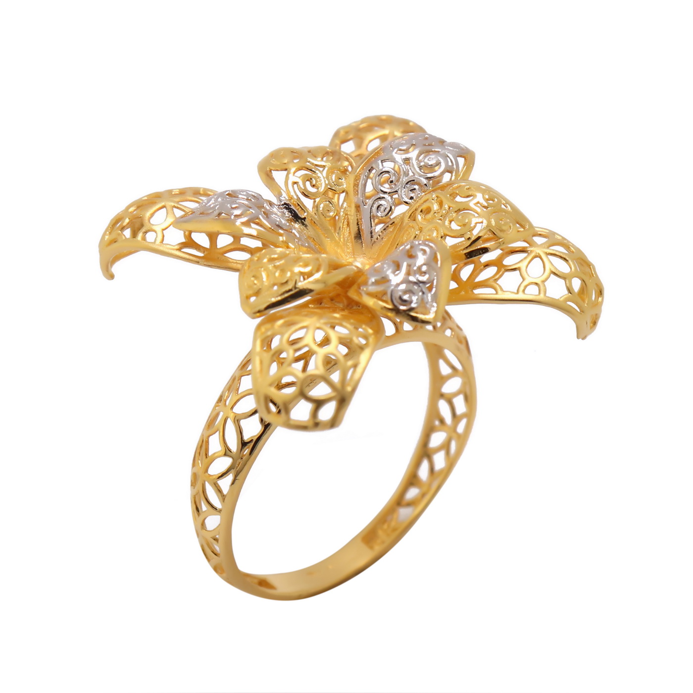 22k yellow gold charming ring - Image 2