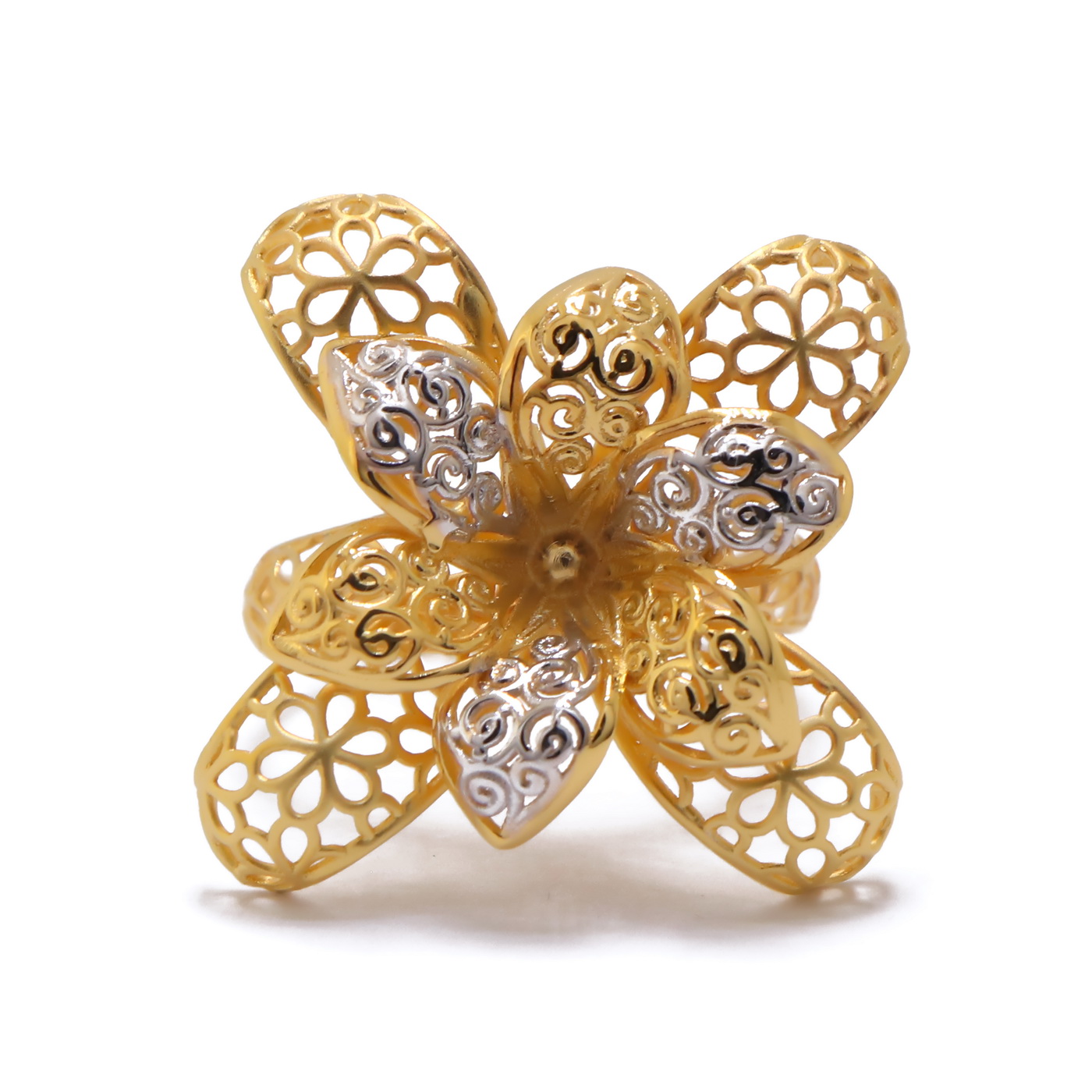 22k yellow gold charming ring